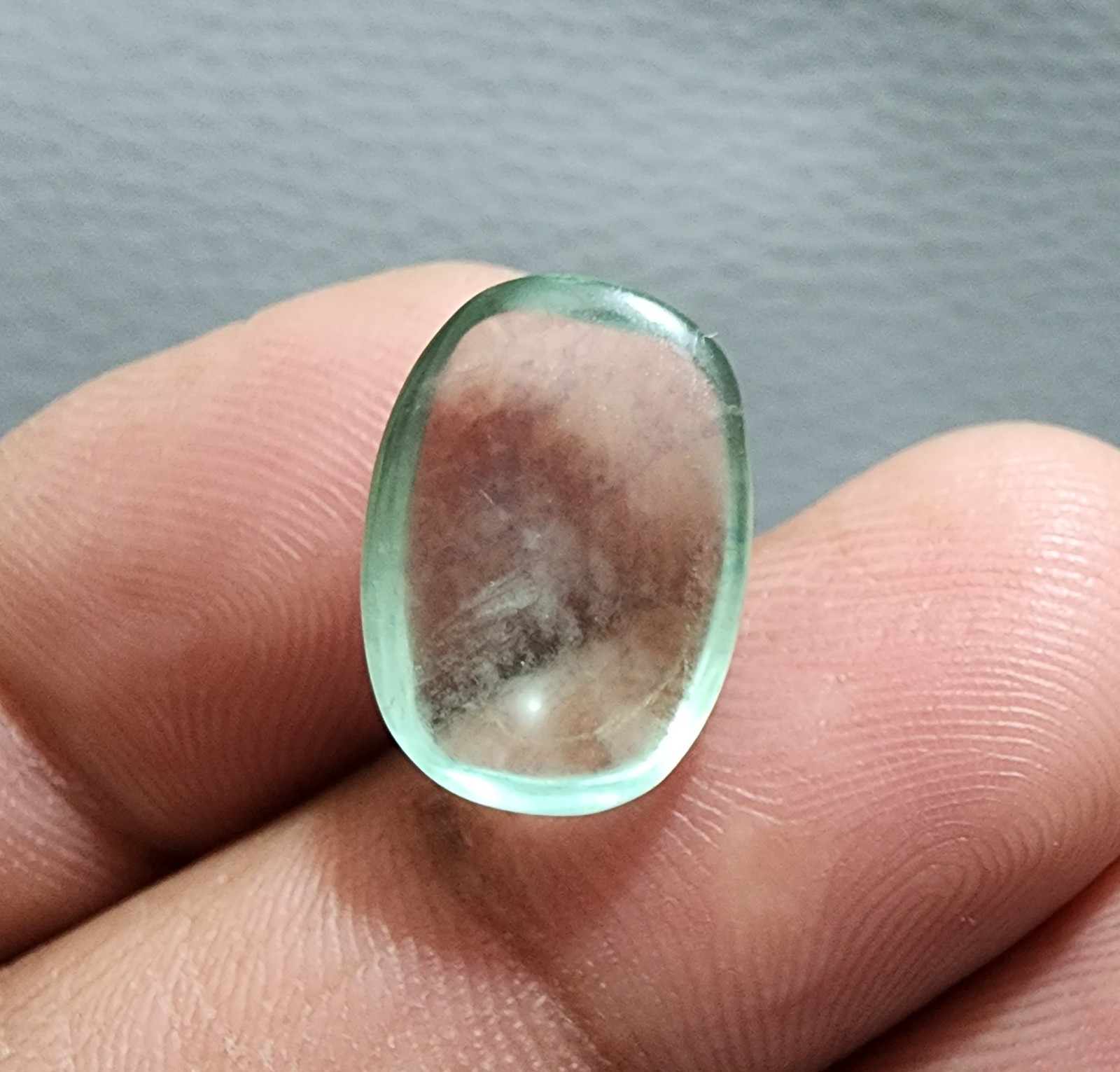 17.10ct AAA+ Quality Green Fluorite Oval Cabochon – Premium Natural Gemstone