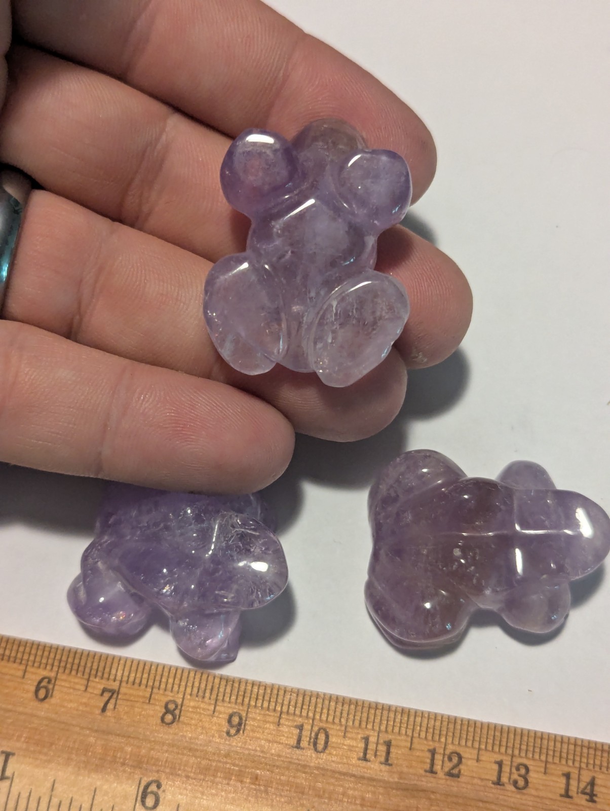 Amethyst Frog Crystal Carving Natural Stone Toad