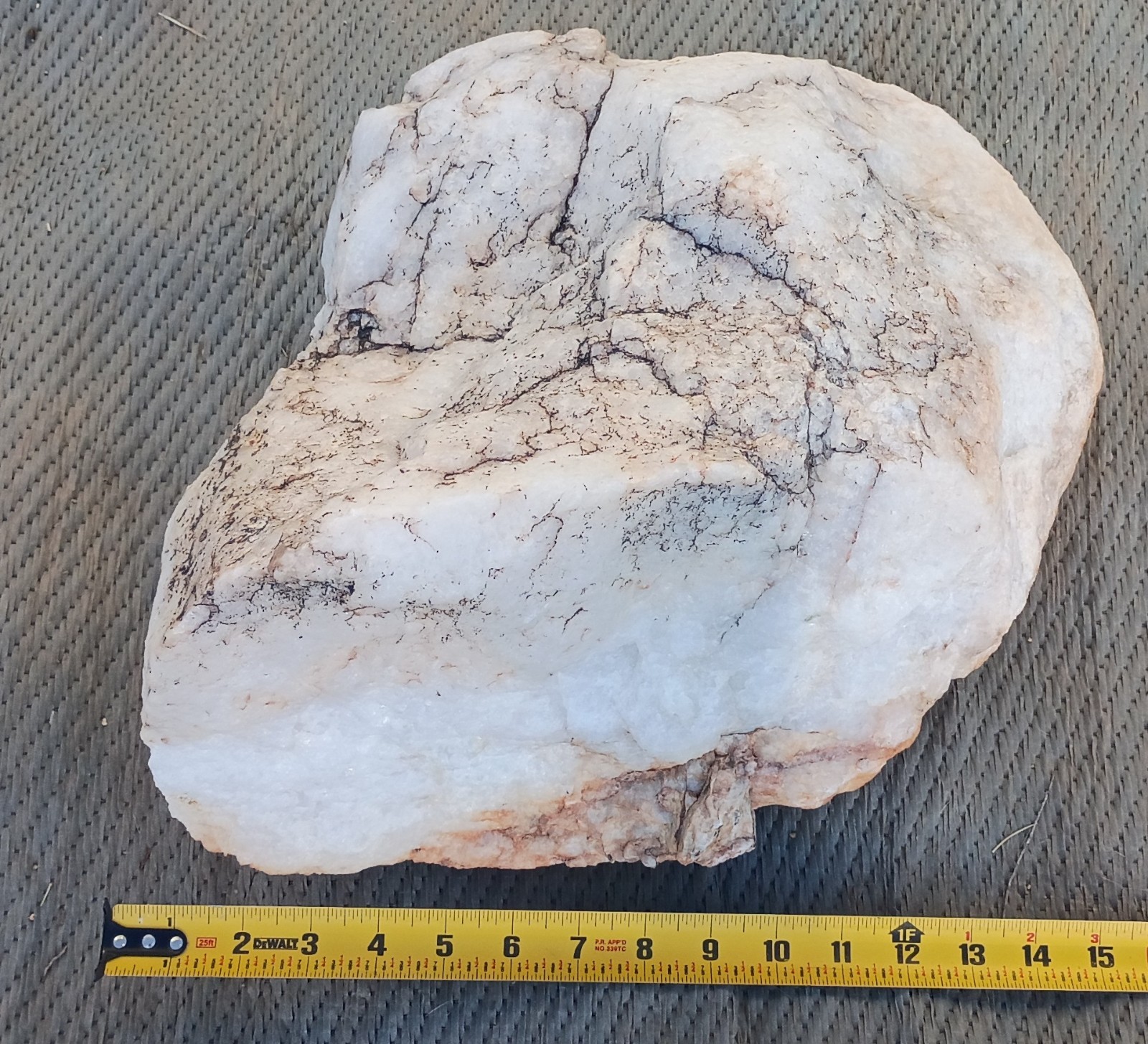 HUGE NATURAL WHITE QUARTZ ROUGH RAW HEALING CRYSTAL STONE ROCK ARIZONA 82 lb 2oz