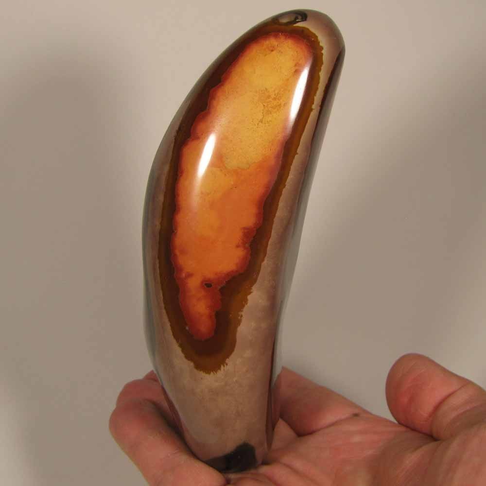 5.4″ POLYCHROME JASPER Gemstone Polished Freeform Standup – Madagascar – 1.6 lbs