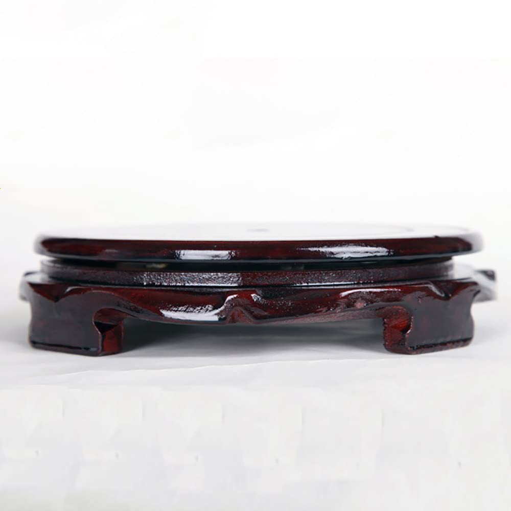 Wooden Compressed Wood Round Base Non-rotating Vase Plant Teapot Fishbowl Scu…