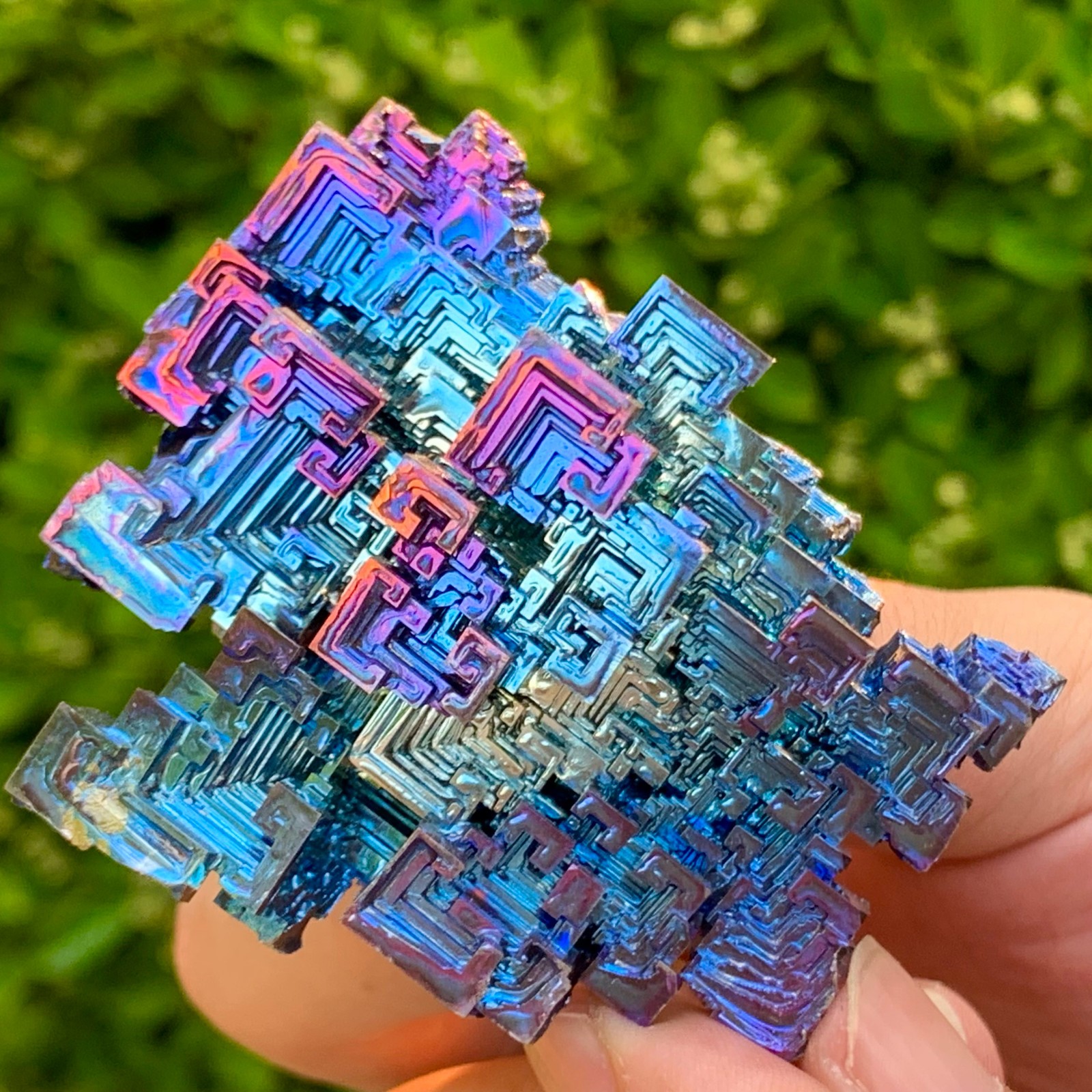 139G ram Bismuth rainbow crystal elementBi gemstone Mineral specimen healing