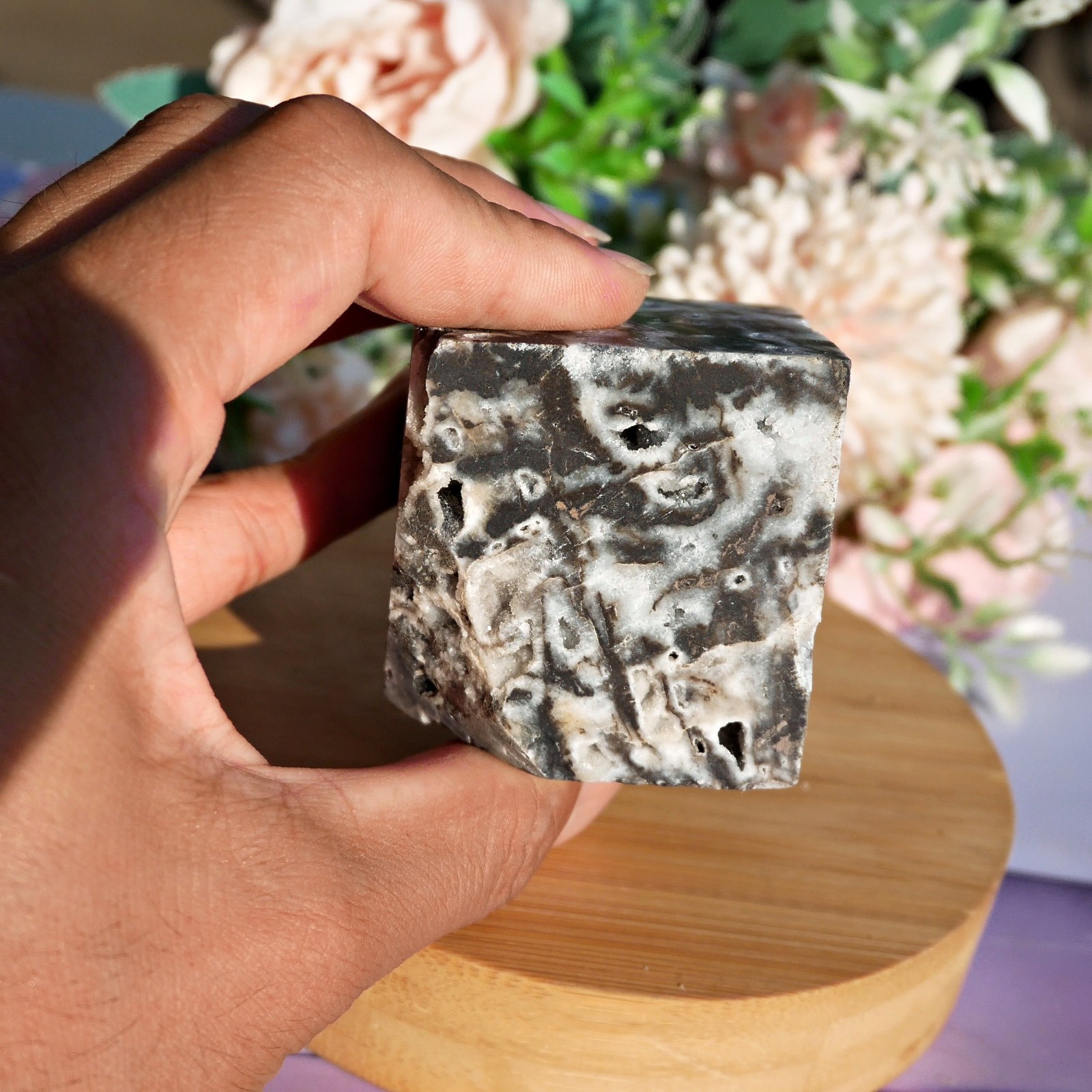 3PCS Sphalerite Geode Cube 2″Natural Crystal Mineral Specimen Set Collector Gift