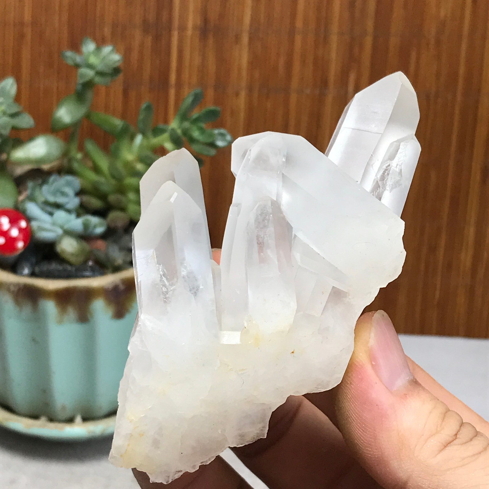 98-53-33mm Natural crystal clusters pretty Quartz Mineral Specimen 115g A6988