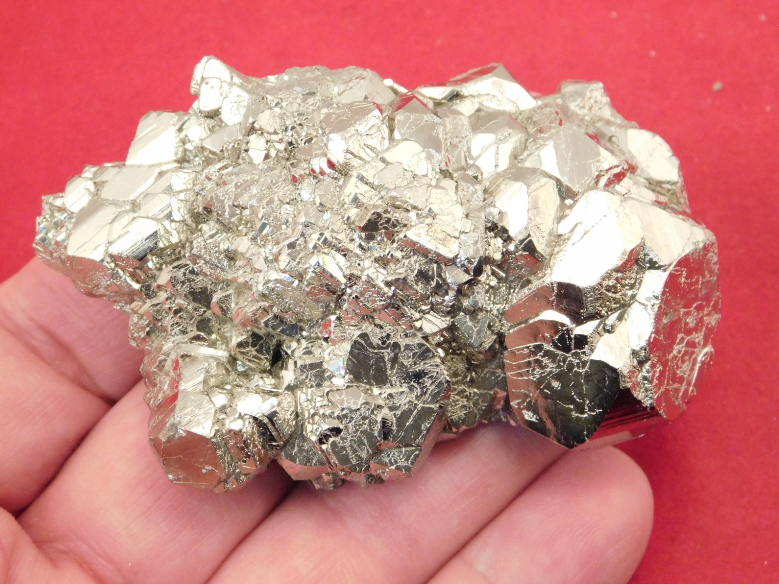 Dodecahedron PYRITE Crystal Cluster 100% Natural Peru 168gr