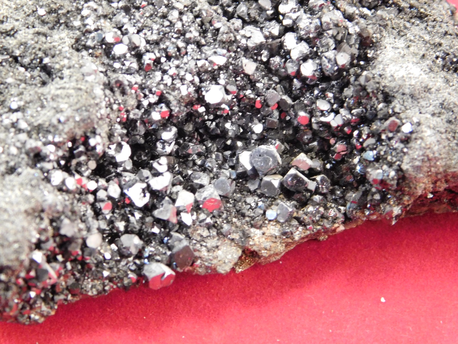 Larger RHOMBIC GALENA Crystal Cluster with Druzy Pyrite 100% Natural Peru 233gr