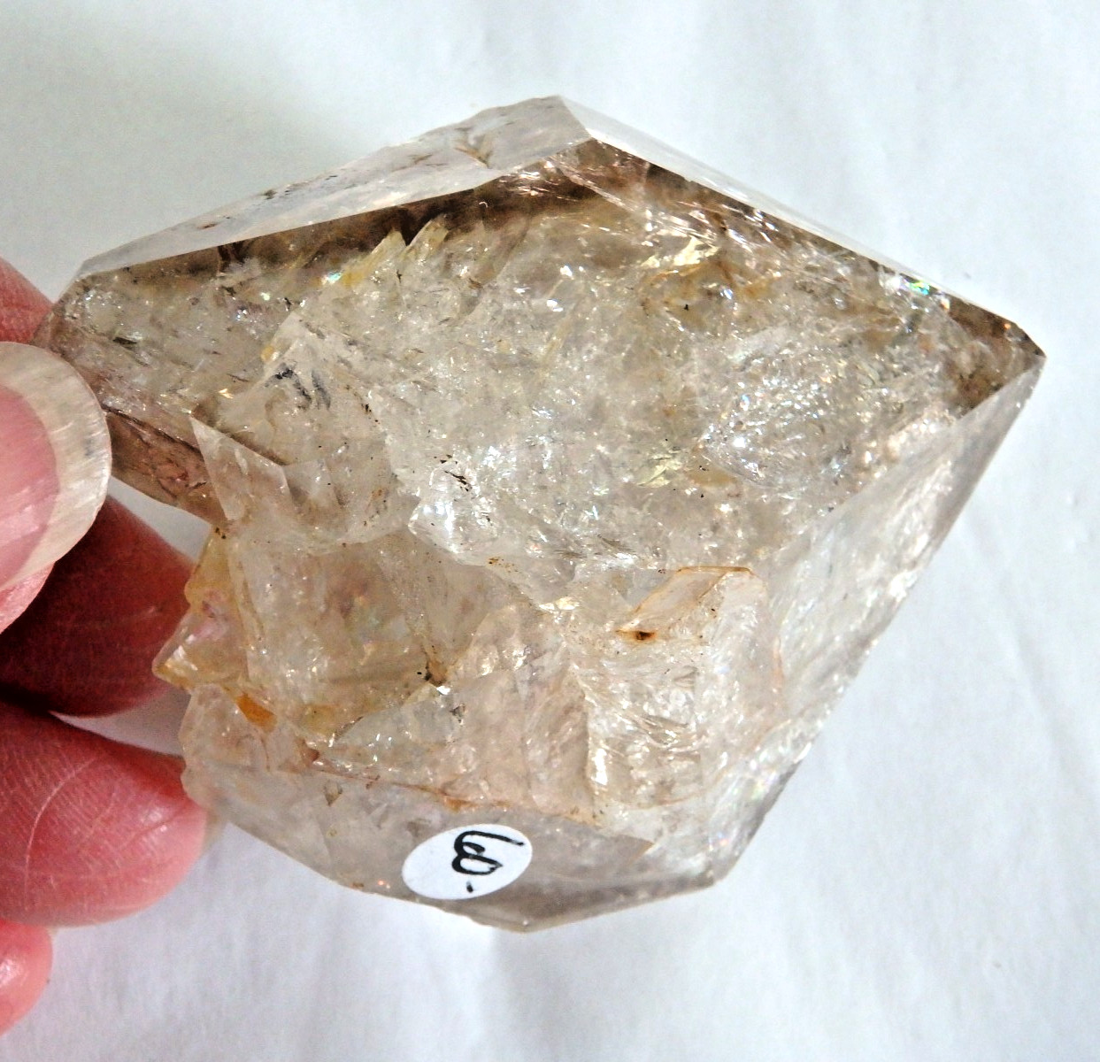 Beautiful Large Herkimer Diamond Quartz 126.2 grams Sparkles OLD STOCK