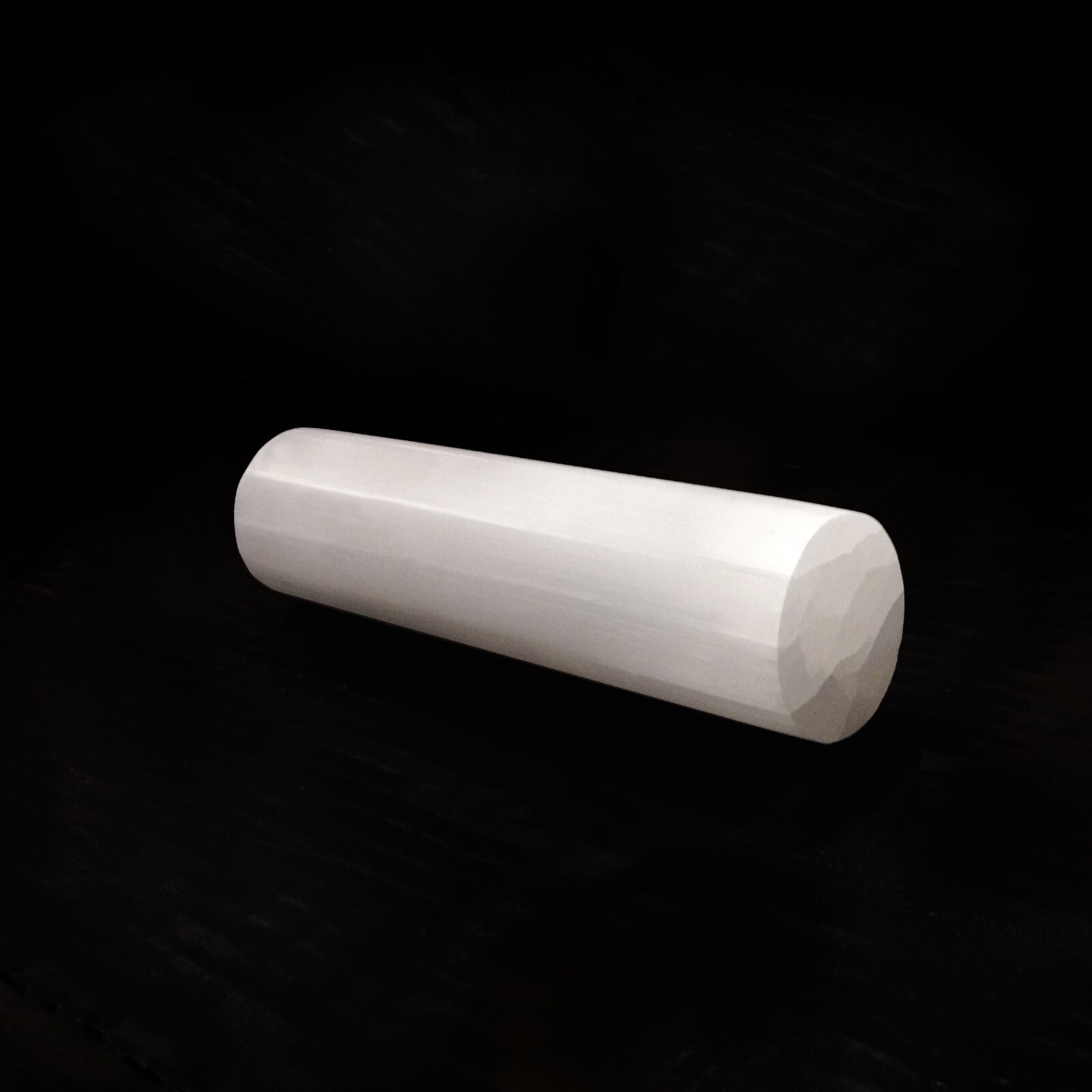 XL Selenite Tower Polished 6 ” Cylinder Selenite Harmonizer Crystal Column