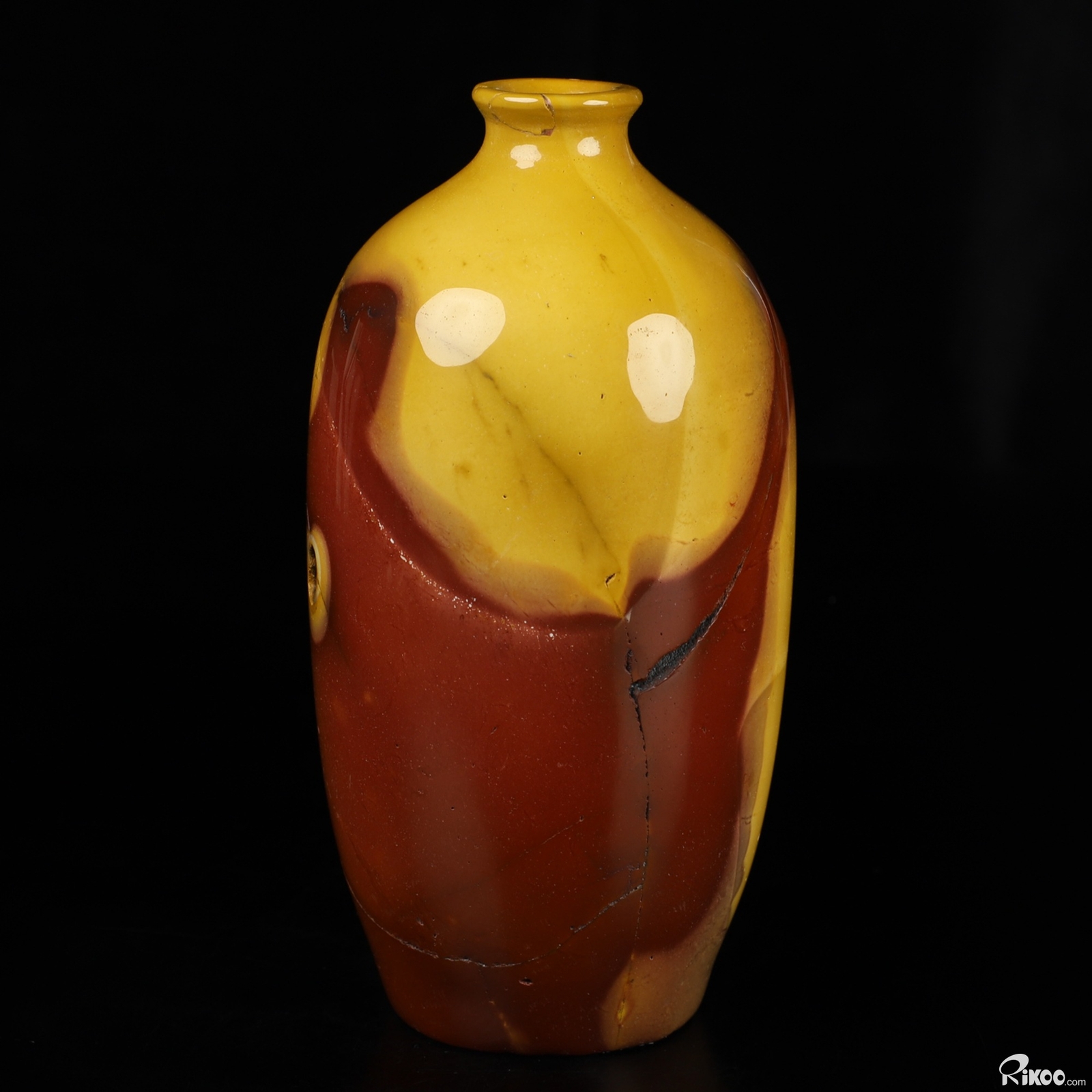 5.4″ Mookaite Jasper Hand Carved Crystal Vase Sculpture, Crystal Healing
