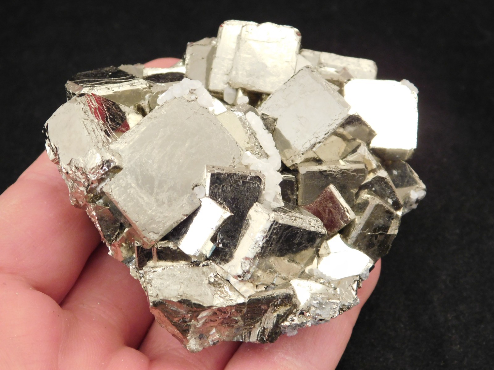 LARGER! PYRITE Crystal CUBE Cluster 100% Natural Huanzala Mine Peru 414gr
