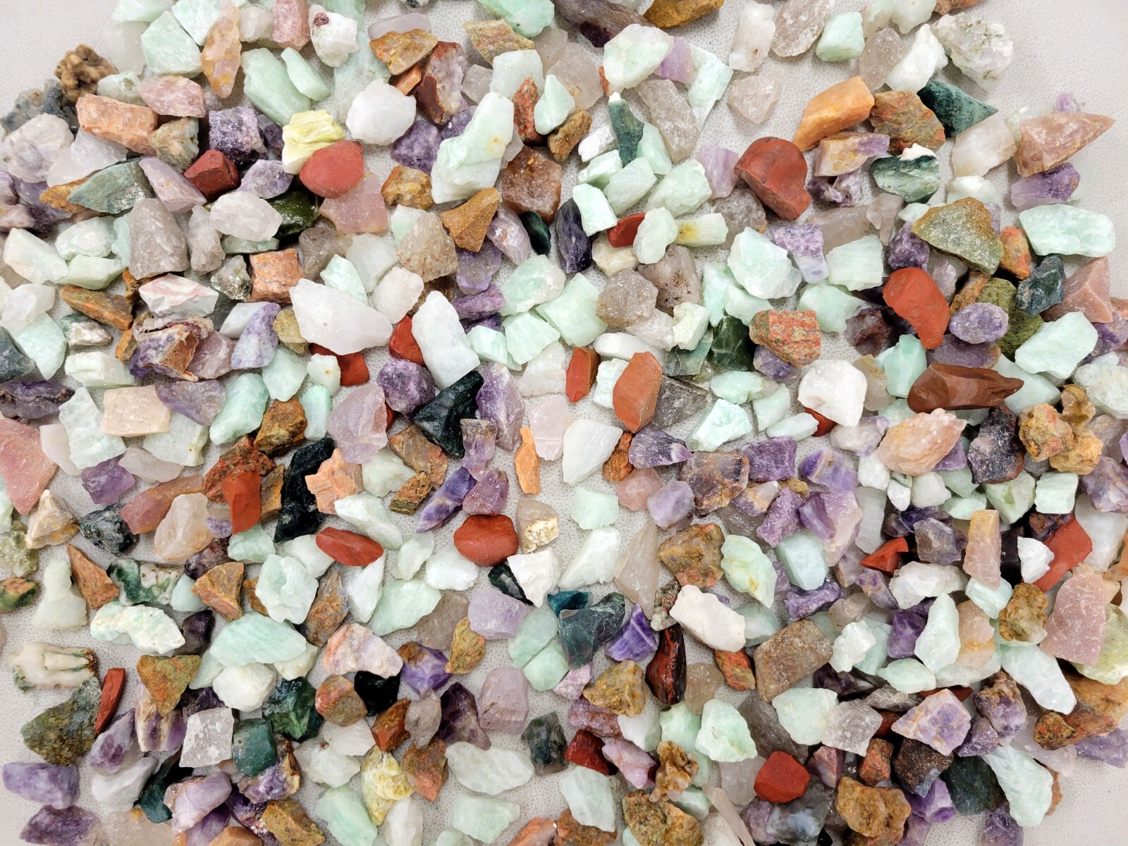 Tiny India Crystals Mix Natural Colorful Mini Gemstones for Jewelry & Tumbling