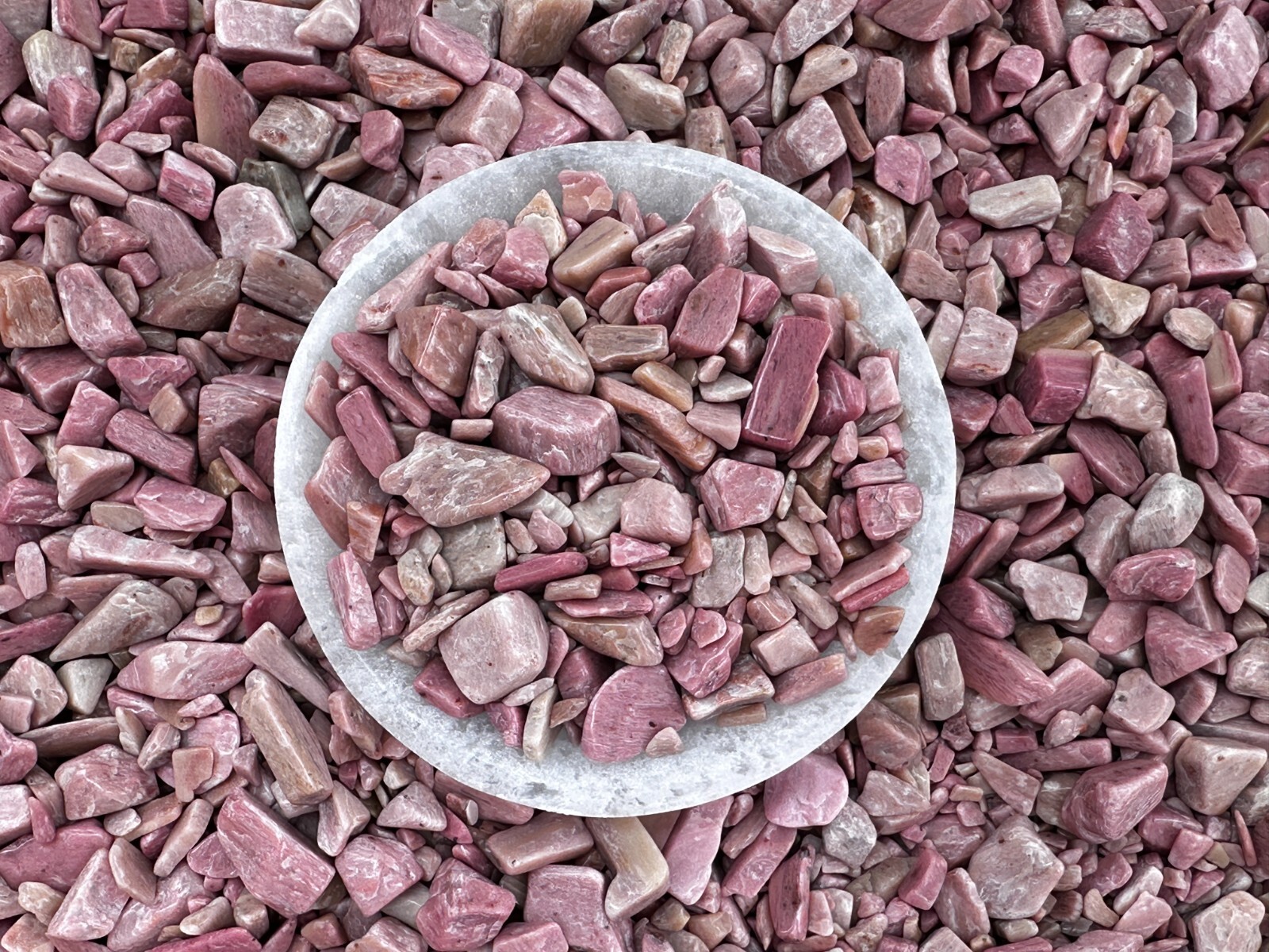 Grade A++ Pink Opal Semi Tumbled Gemstone Chips 2 – 13mm, Wholesale Bulk Lot