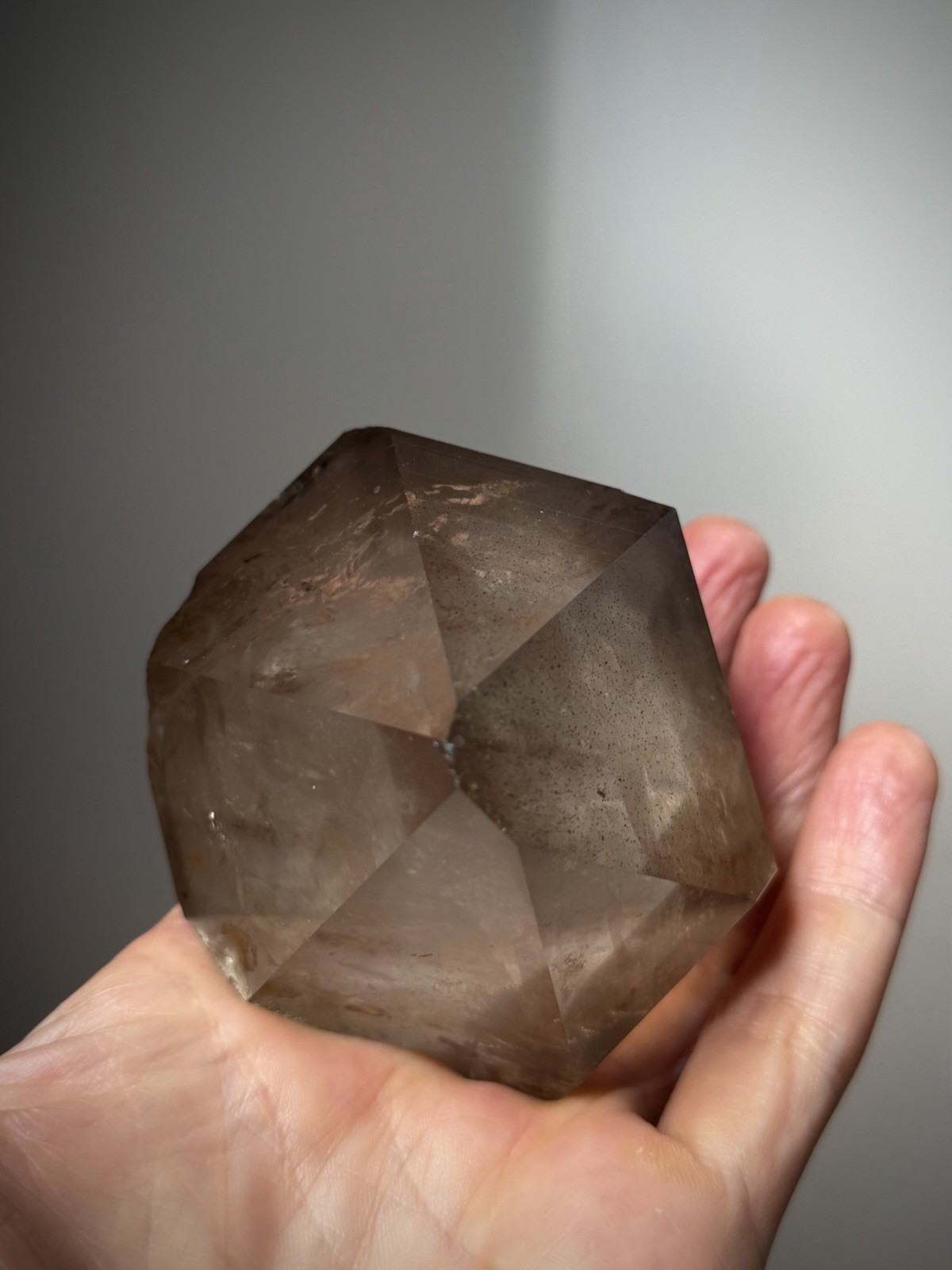 Phantom Quartz Crystal Chlorite Quartz Crystal Natural Smoky Quartz Self Healed