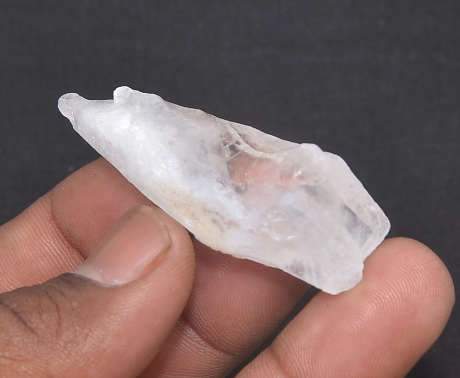 77.35 Ct Natural Clear White Quartz Crystal Cluster Rough Healing Specimen