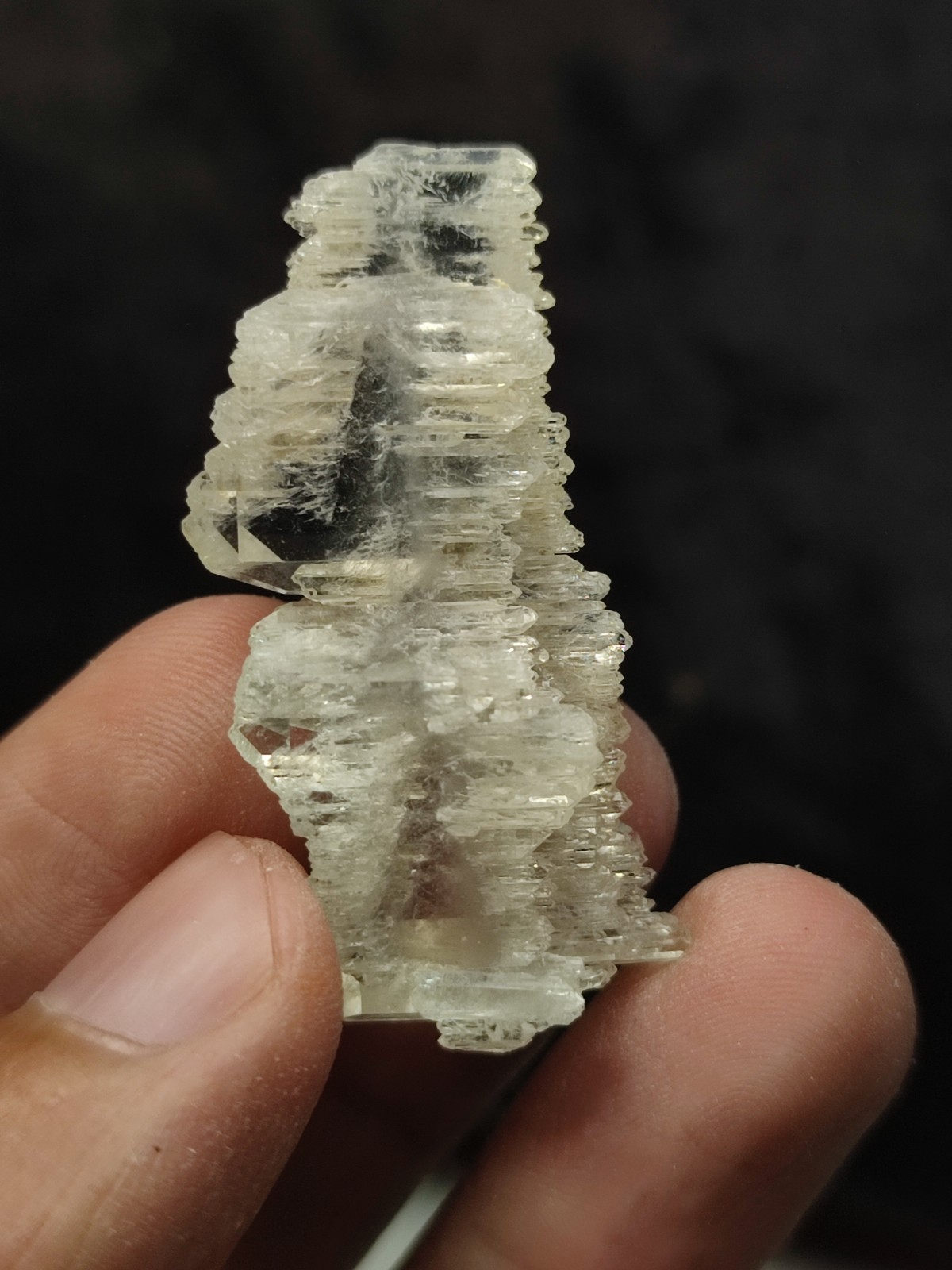 Faden Quartz Crystal With Good Luster & Nice Growth-Pak.