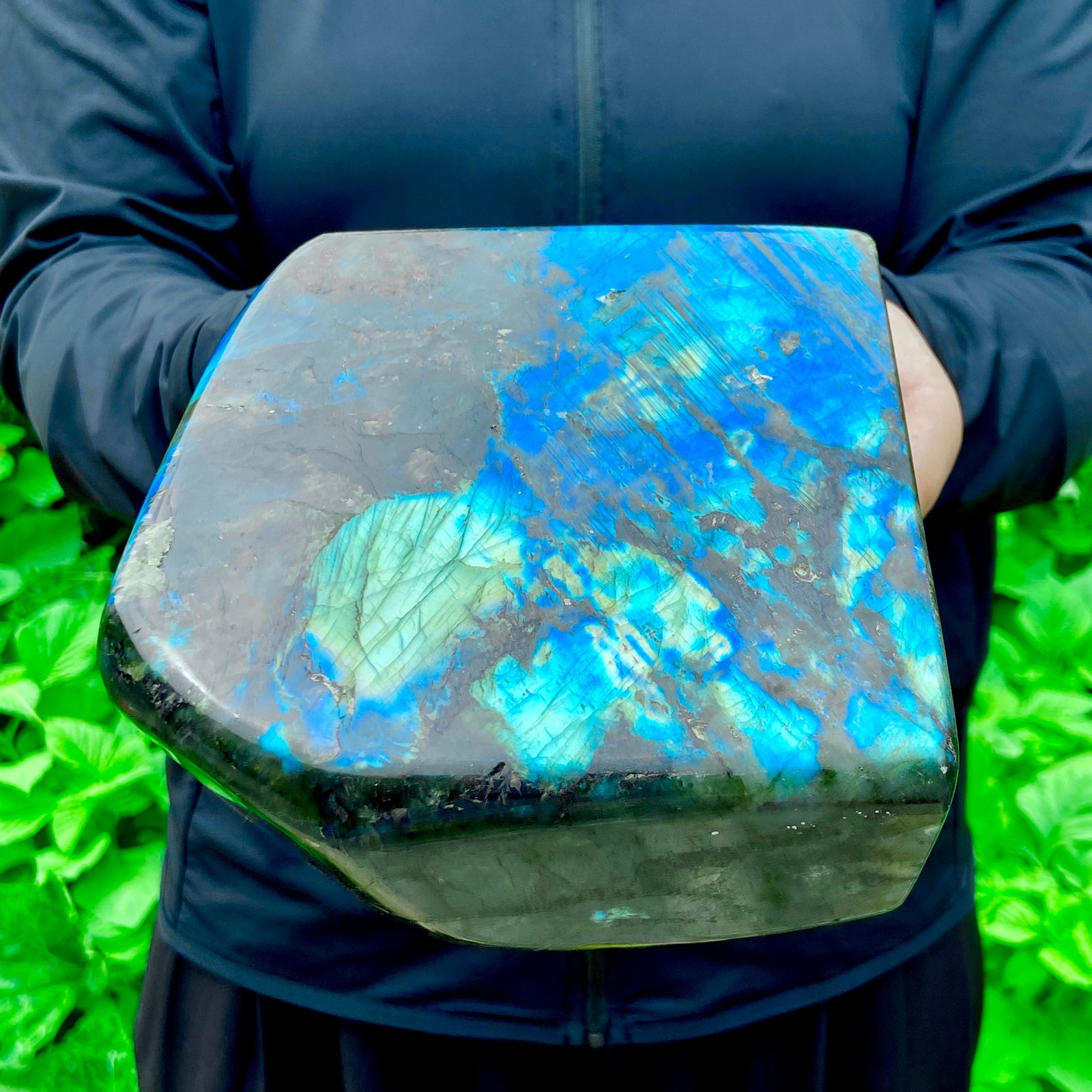 6.2LB Natural Gorgeous Labradorite QuartzCrystal Stone Specimen Healing