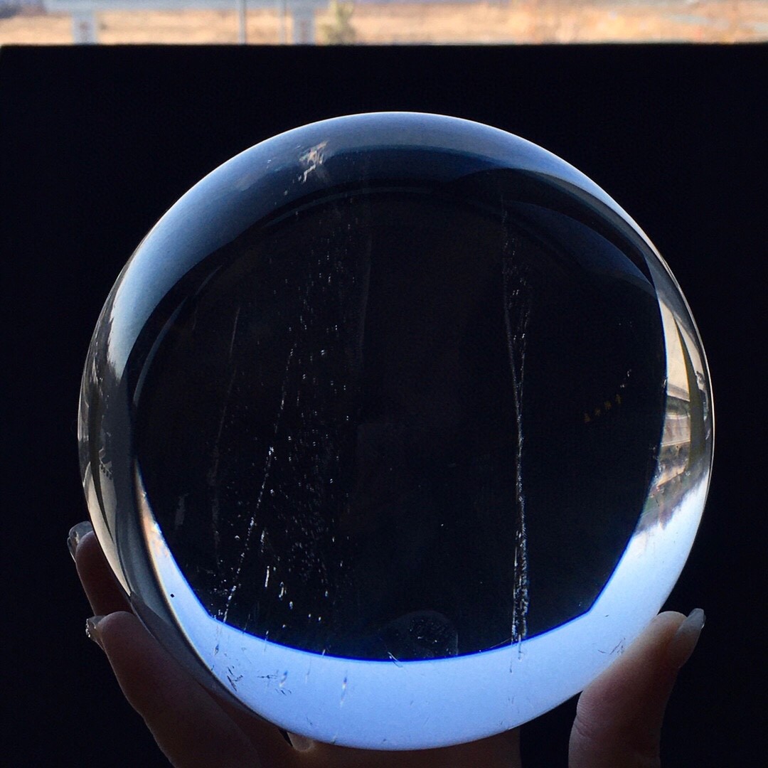 6.6LB Top Natural Clear Quartz Sphere Crystal Ball Reiki Meditation Gems Gifts