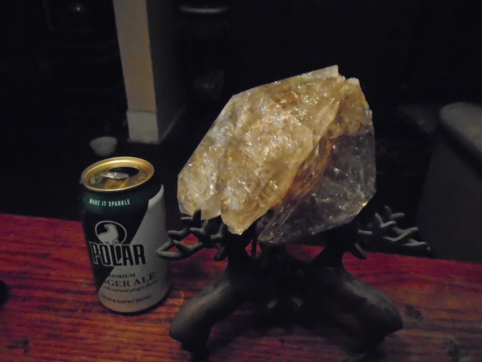 Massive Skeletal Herkimer Diamond Quartz Crystal Point / New York / OVER 3 LBS!