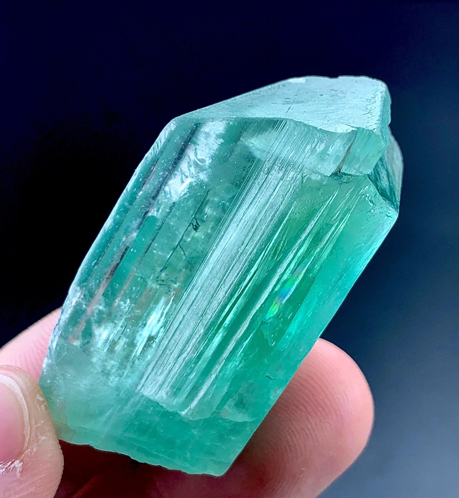 147 Carat Hiddenite Kunzite Crystal From Afghanistan