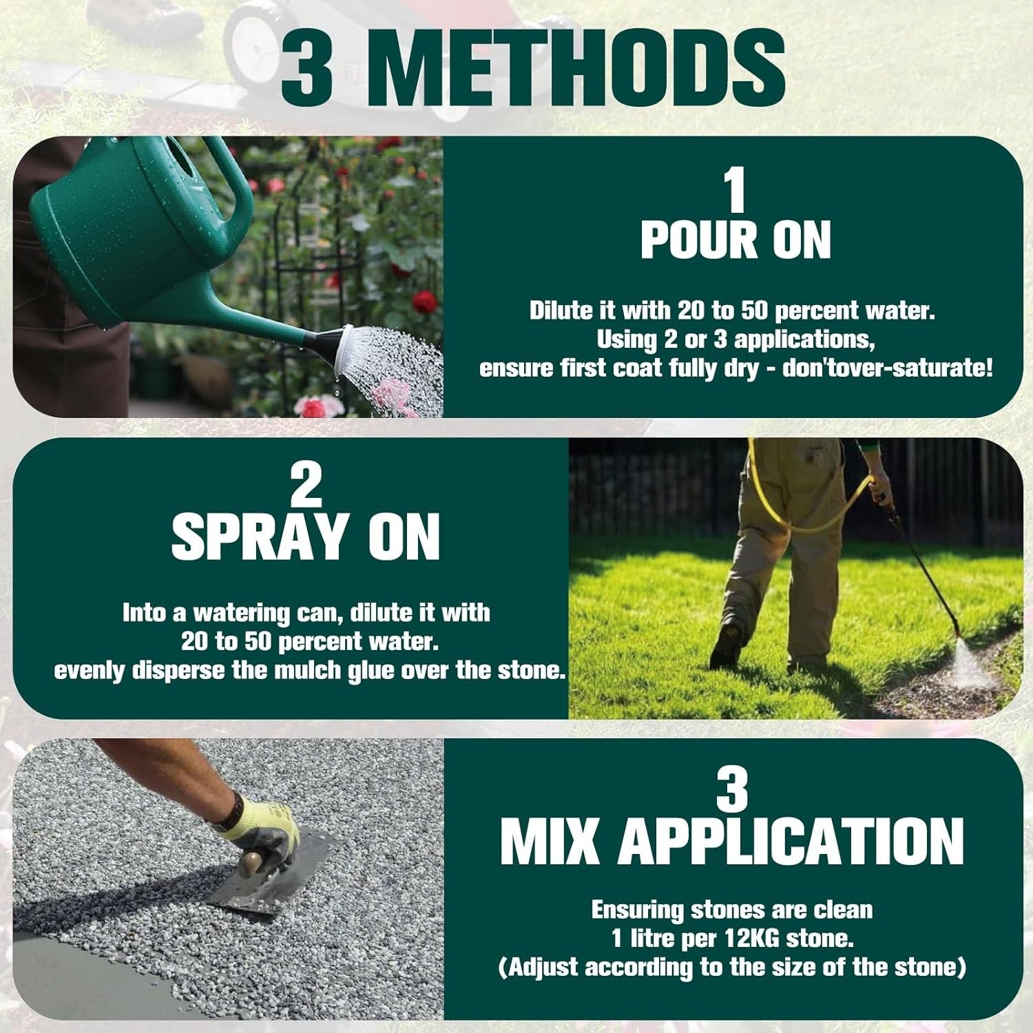 Mulch Glue -1 Gallon for Landscaping, Super 1 Gallon, clear