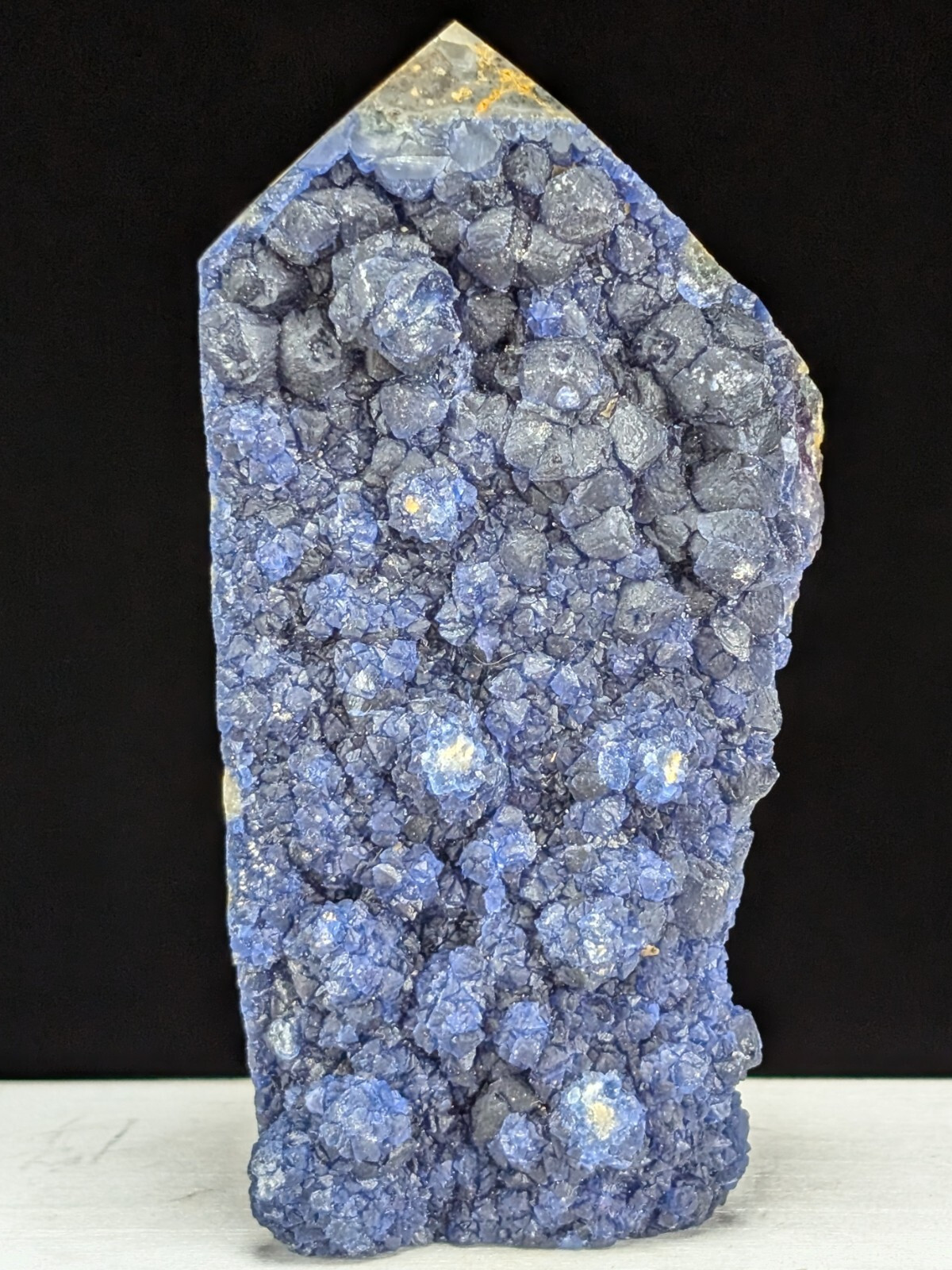 Fluorite Tower Blue Rough Crystal Point Chakra Gemstone Raw Wand Blueberry