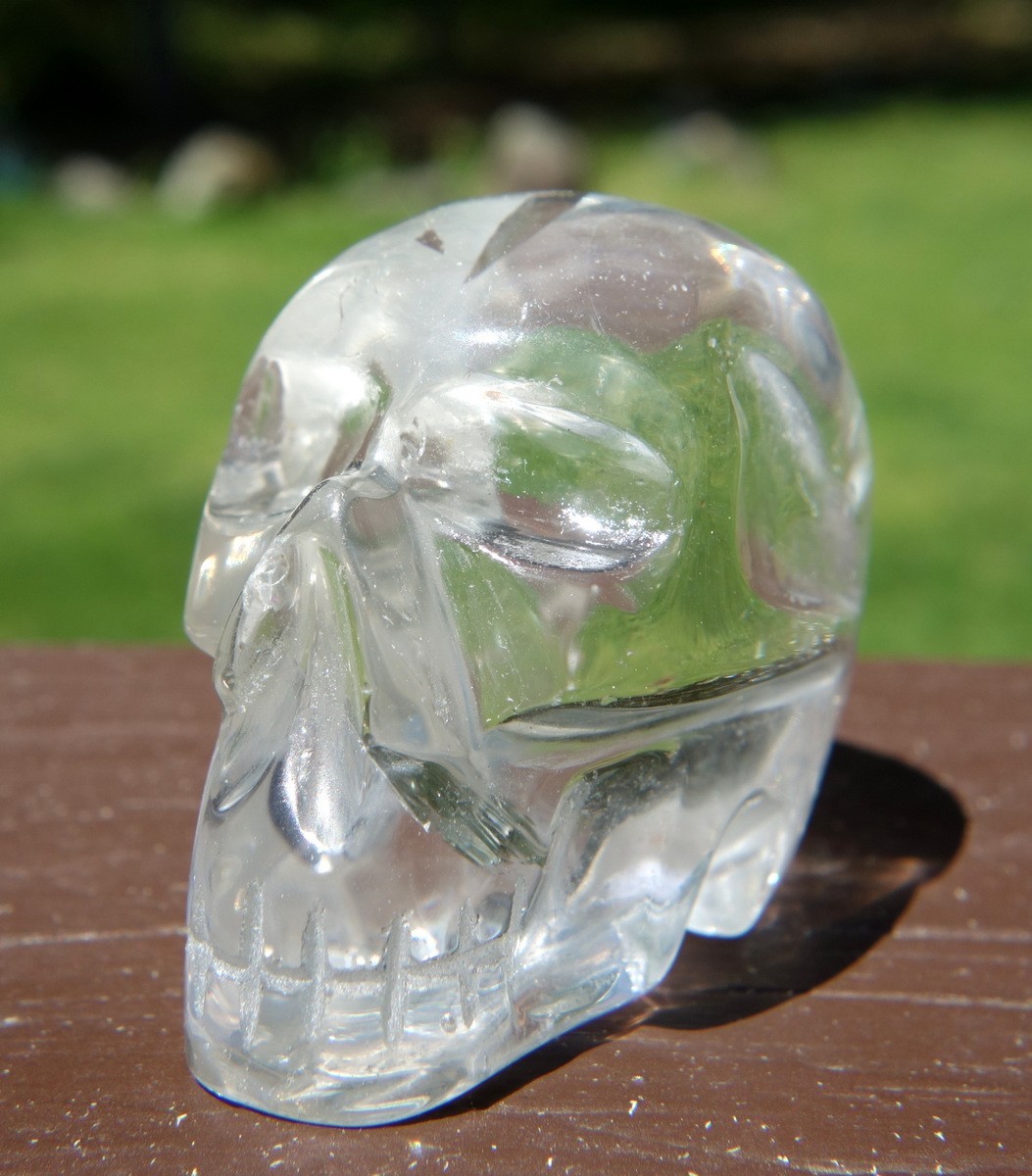 Quartz Crystal Skull Carving Super Clear
