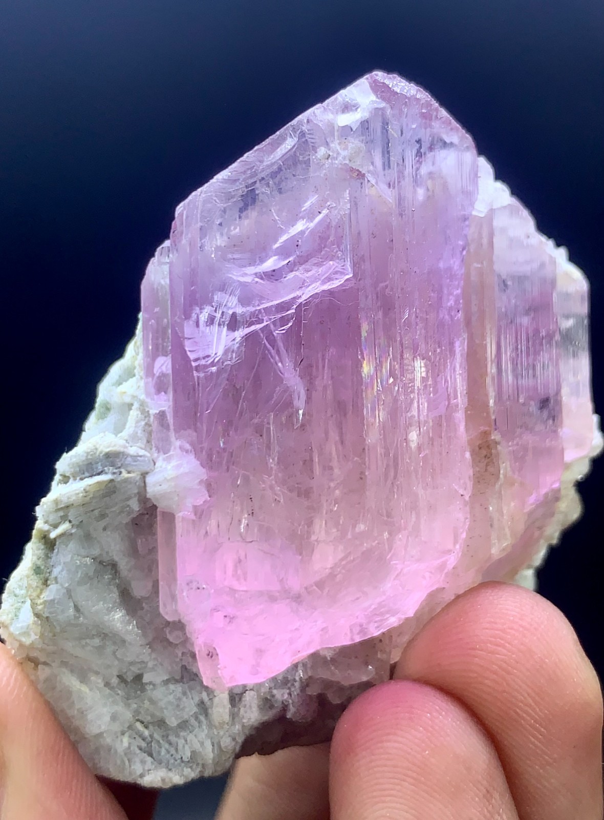 76 Gram pink Kunzite Crystal Specimen From Afghanistan