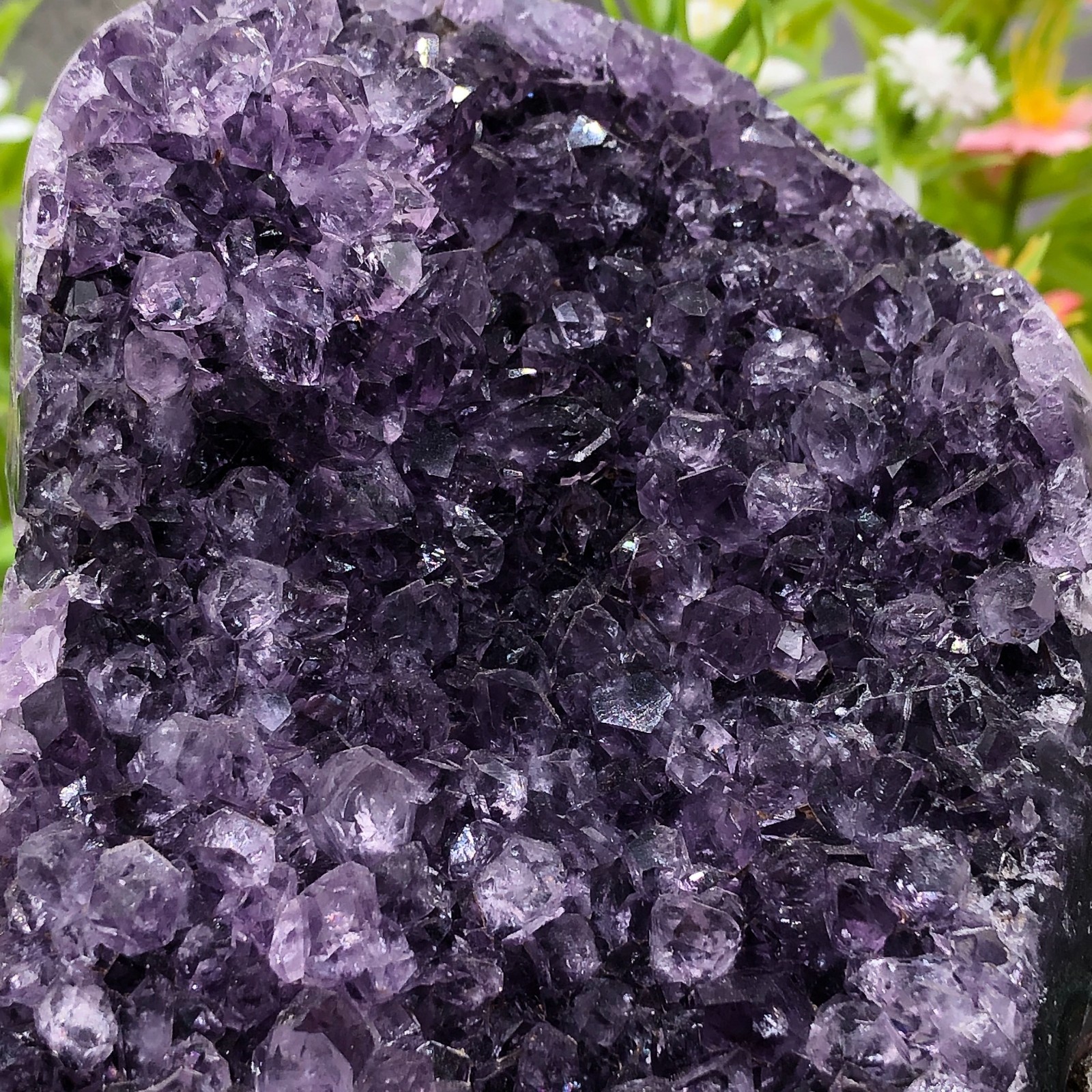 727g Natural Light Purple Amethyst Quartz Crystal Cluster Specimen Healing