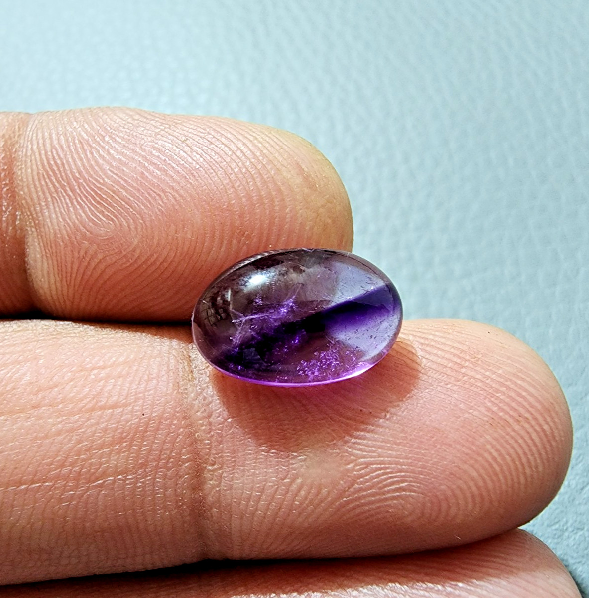 5 Crt Natural Purple Amethyst Gemstone Purple Amethyst Oval Shape Cabochon