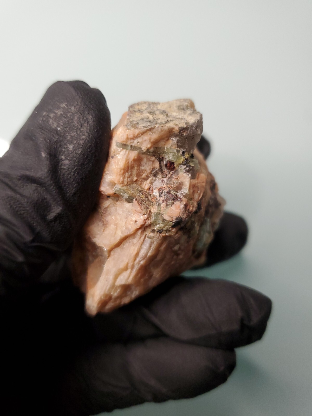 Aquamarine in Feldspar Crystal Specimen 72 grams