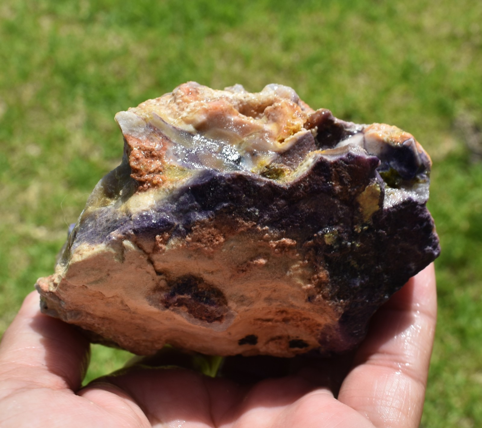 1.02 LB OPALIZED TIFFANY STONE ROUGH, Bertrandite, FLUORITE (POU)