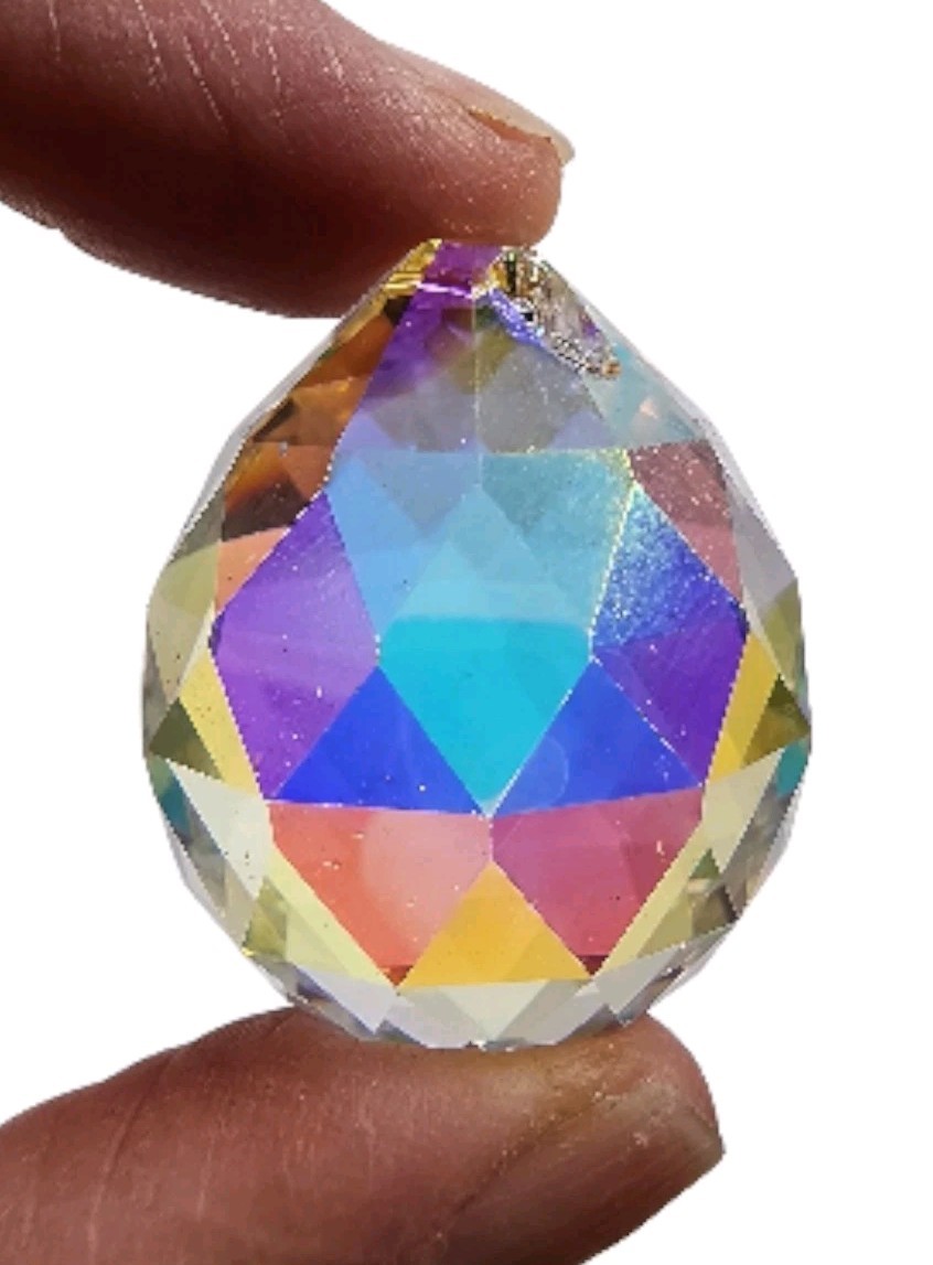 Egyptian Glass Faceted Suncatcher 42.1 grams