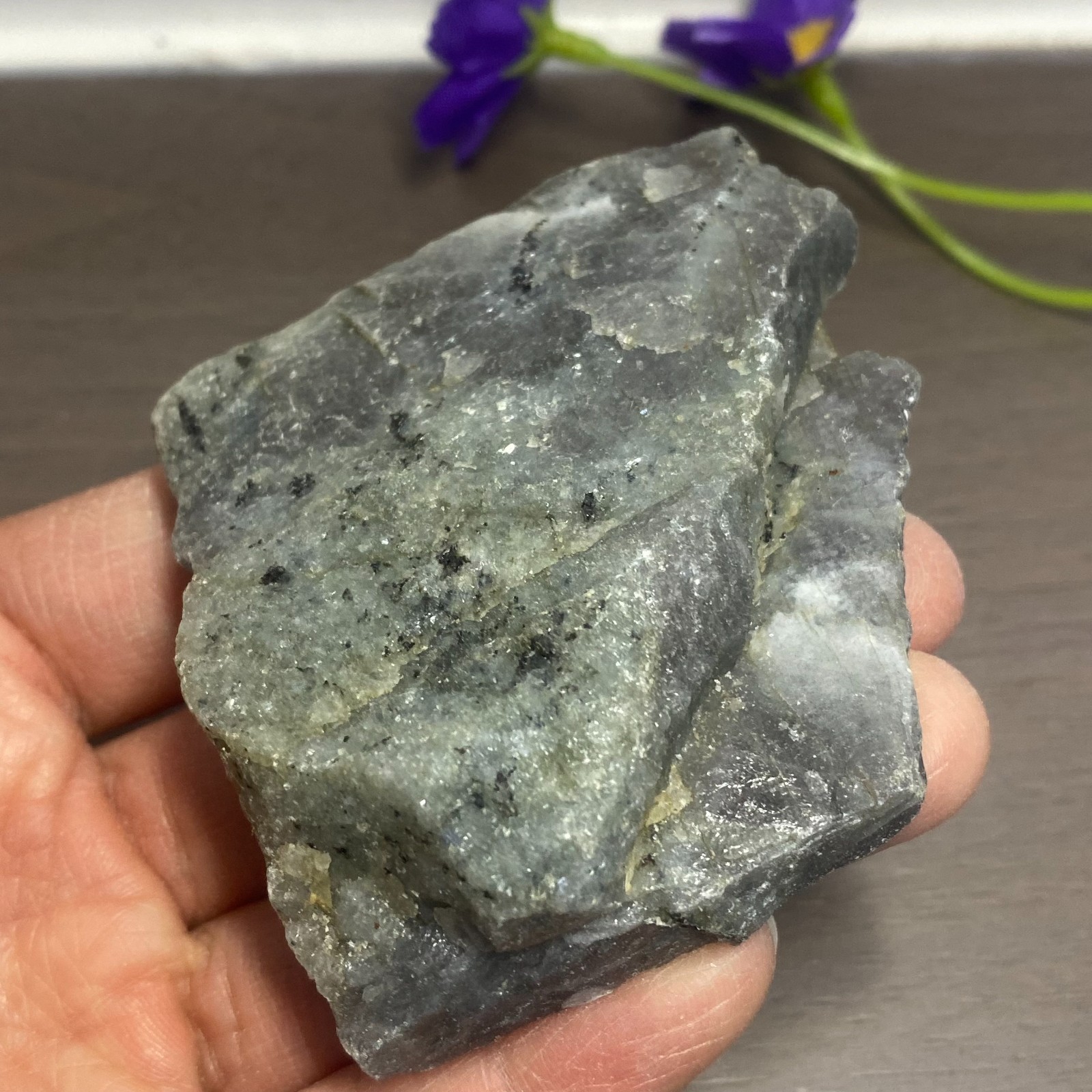 111.5g Top Labradorite Crystal Stone Rough Mineral Specimen Healing