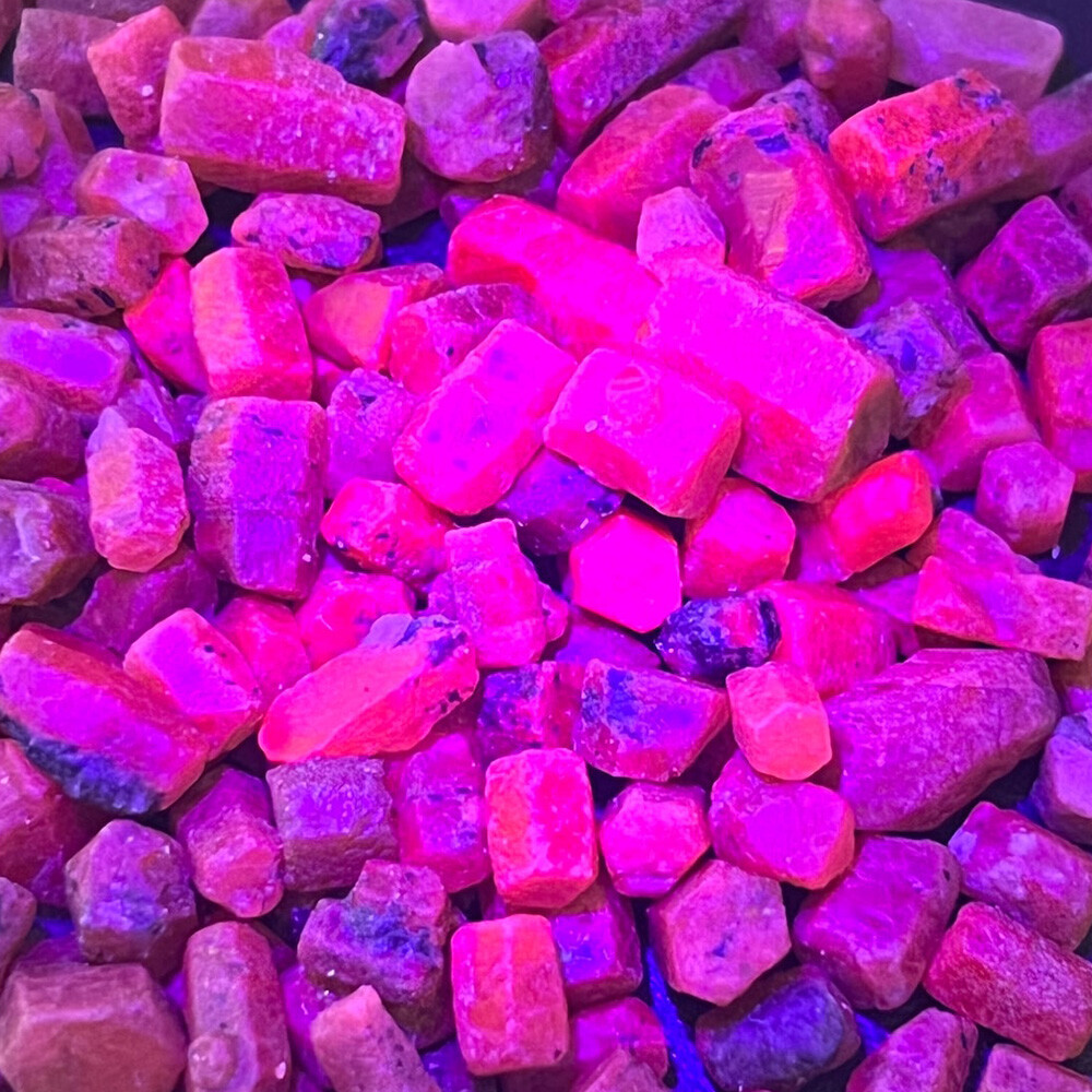 50/100g Natural Blue Sapphire / Ruby / Mix Lot Rough Loose Gemstone Precious