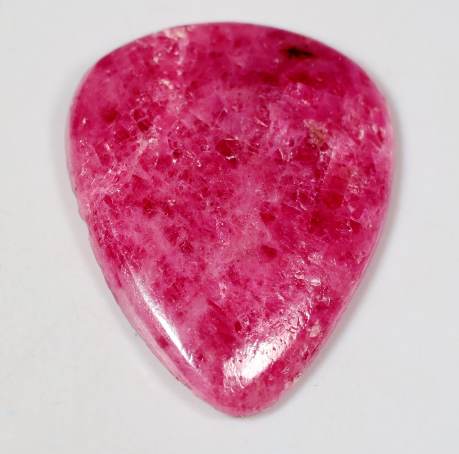 20 Ct 4X19X23 mm Natural Designer Rhodonite Pear Cabochon Gemstone HT-438