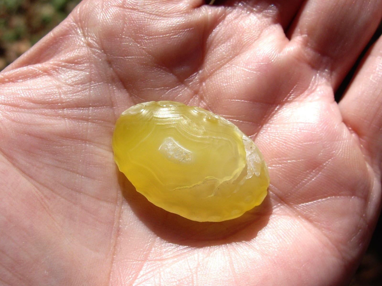 Natural Translucent Yellow Gobi Desert Agate “Gobi Stone” 10.5g
