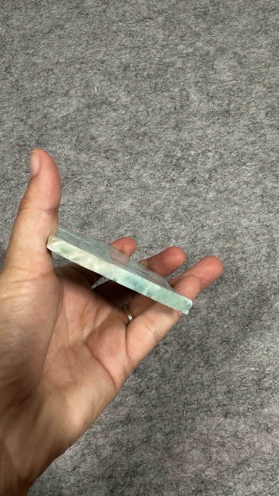Spiritual Healing Larimar Natural Authentic Slab Rough Blue Gem Stone 98g