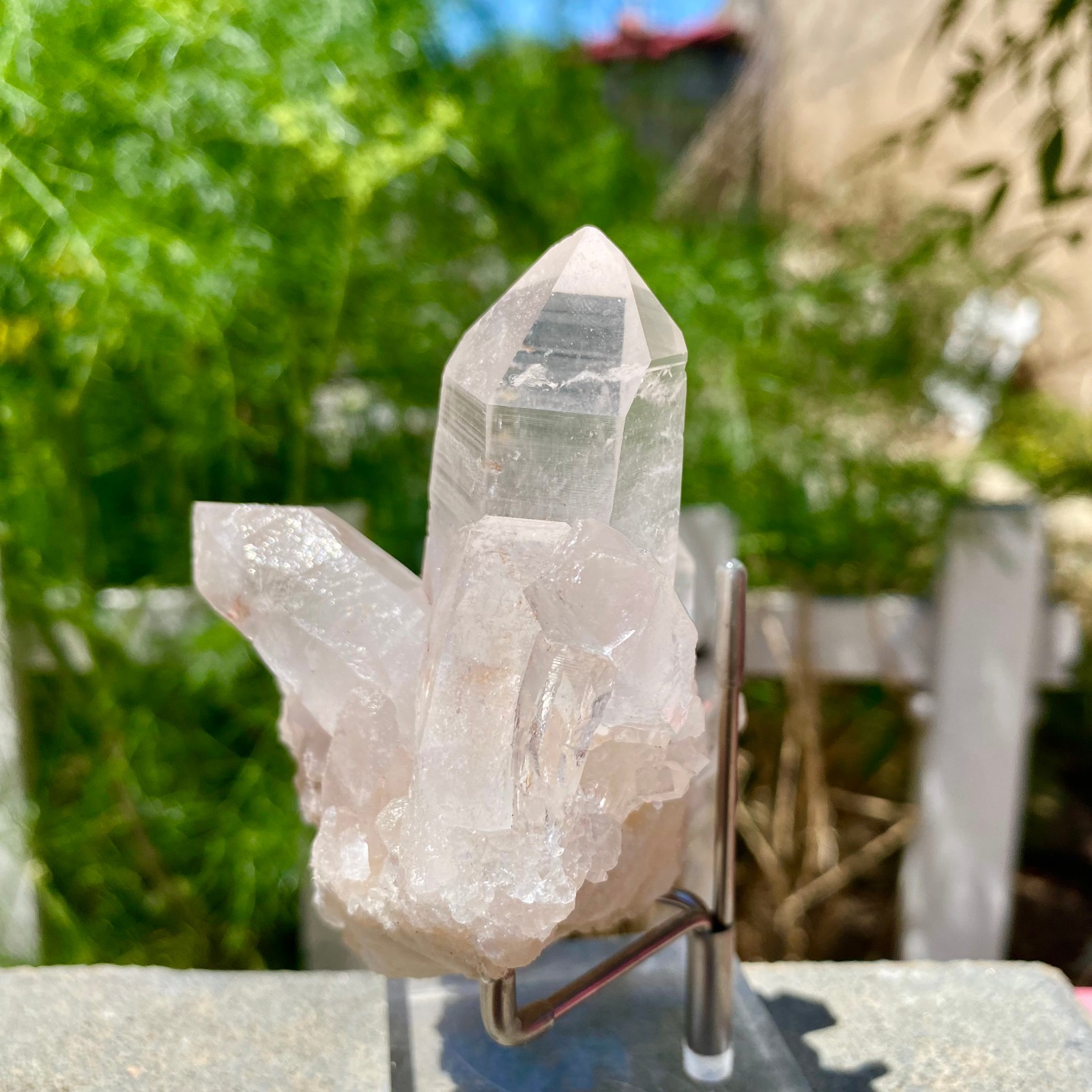 217G A+++Large Natural white Crystal Himalayan quartz cluster /mineralsls