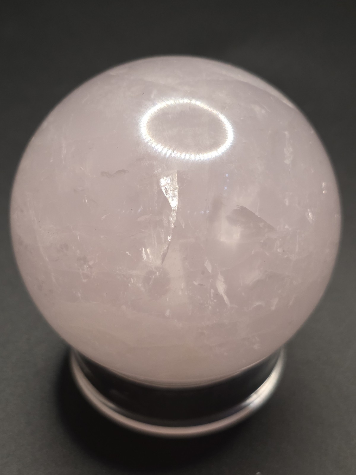 Light Purple Rose Quartz Sphere 59.7mm