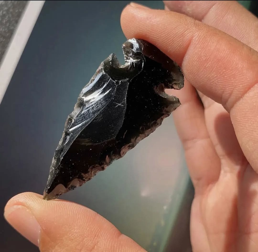 1-15Inch Bulk Black Obsidian Arrowhead Crystals, Gemstone Carvings