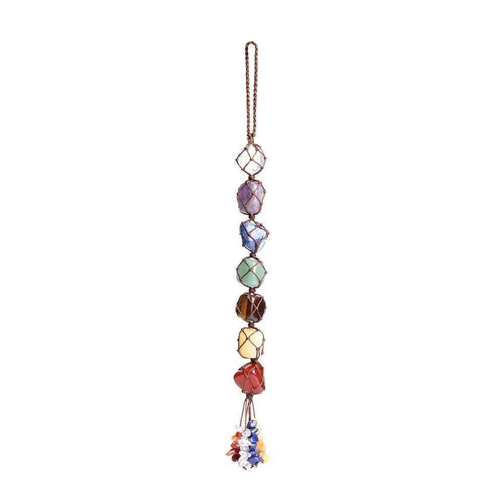 7 Chakra Gemstones Healing Feng Shui Crystals Window Car Decorations Hanging …