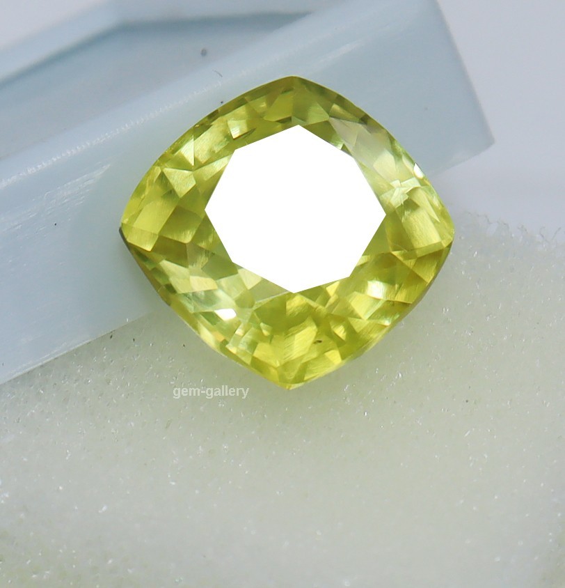 Natural Yellow Sapphire Cushion Cut Certified Loose Gemstone 10 Ct