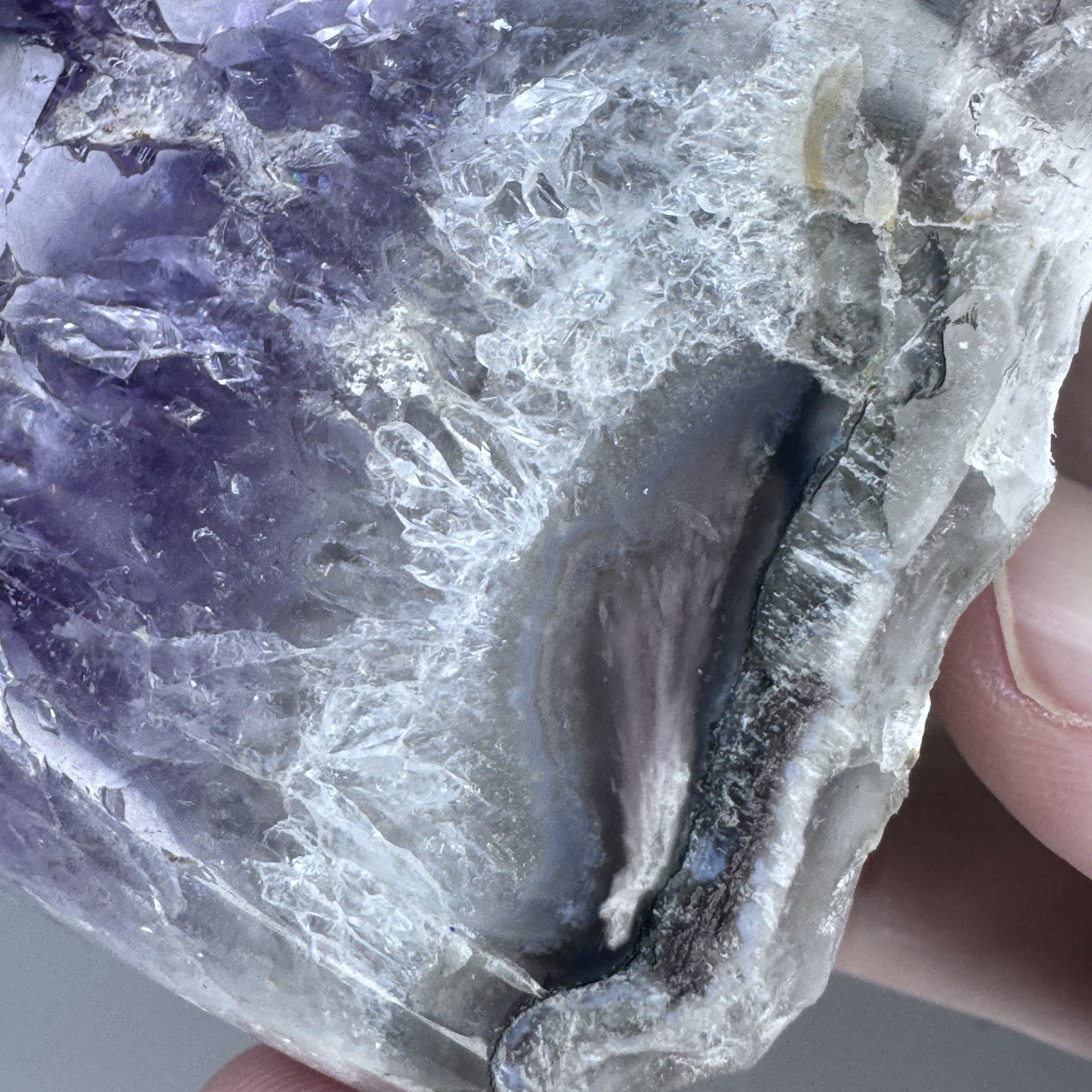 Deep Purple Amethyst Crystal Cluster Brazil 548g