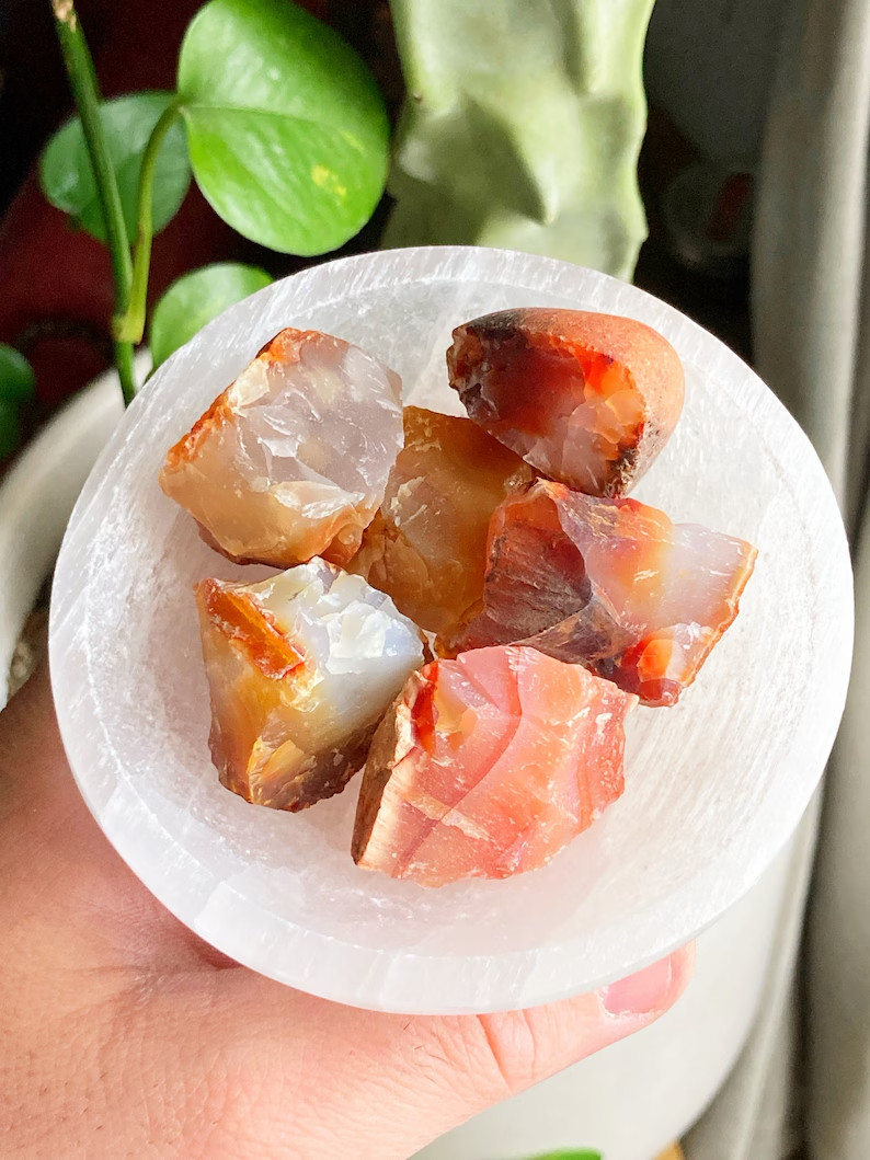 Natural Raw Carnelian Stone Red Agate Healing Gemstone Mineral Specimen Gifts