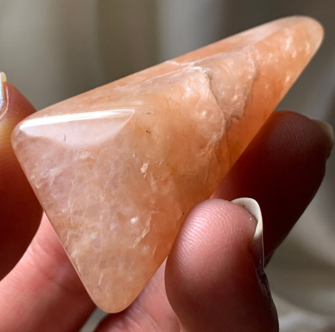 HIGH GRADE UNIQUE COLOR SATYALOKA ROSE AZEZTULITE ASCENSION POLISHED CRYSTAL *2