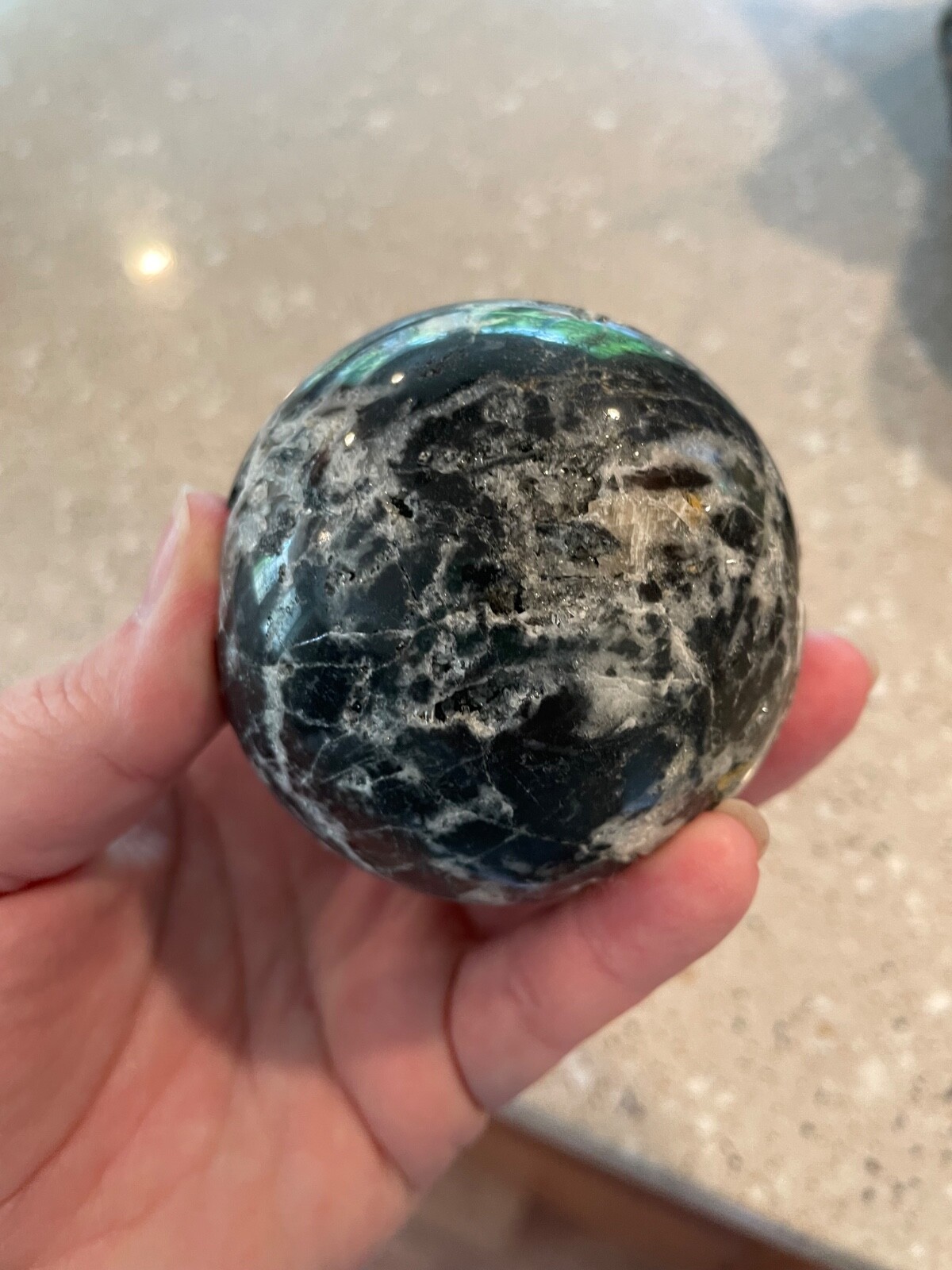 Sphalerite Sphere with druzy (stand included)