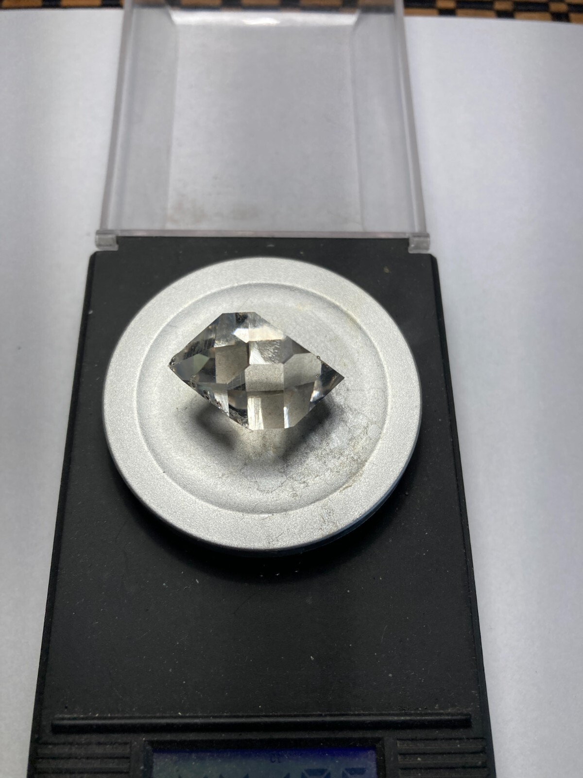 Herkimer NY AA + Diamond NEW TREASURE BOX 26mm x 21mm, 44.09 ct sec C4