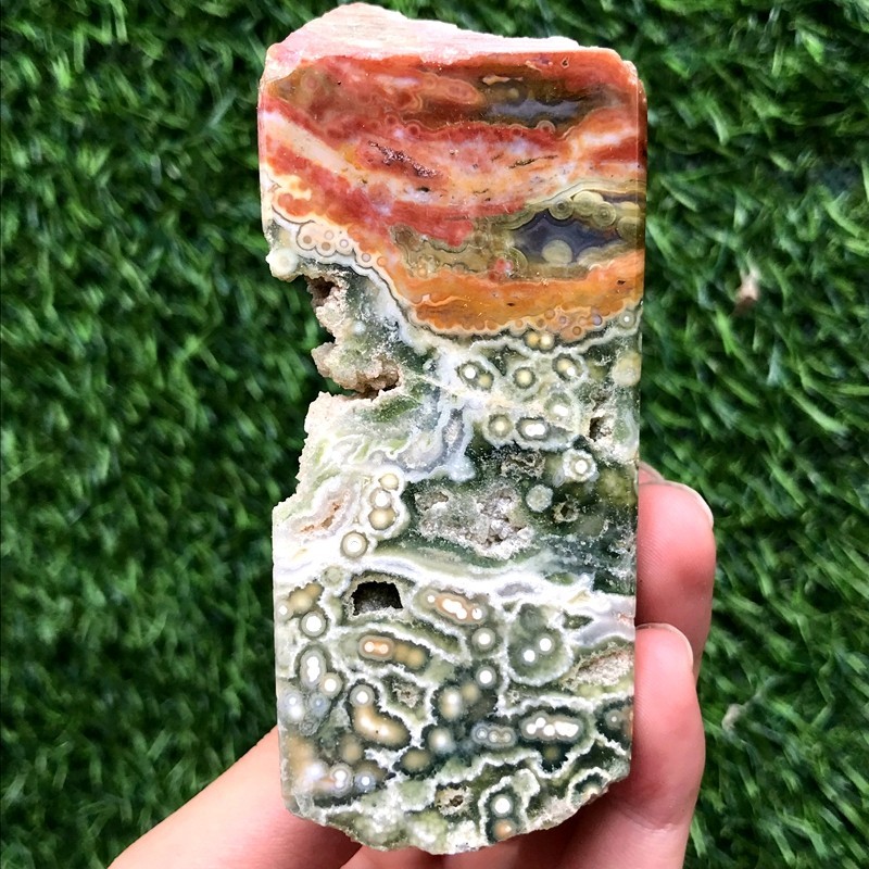290G Natural Ocean Jasper Crystal Mineral Specimen Freeform Healing
