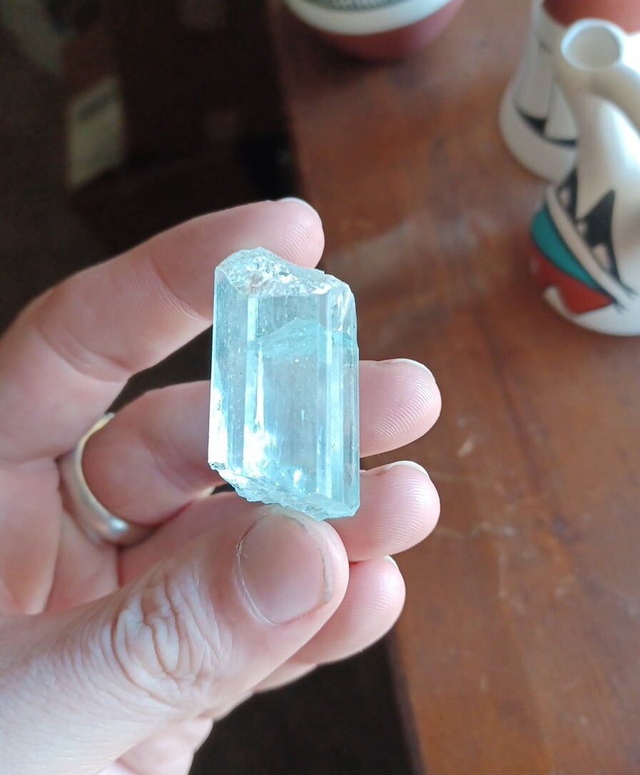 Top Quality Natural Aquamarine Crystal Gem Facet Grade Look 118 carat crystal!