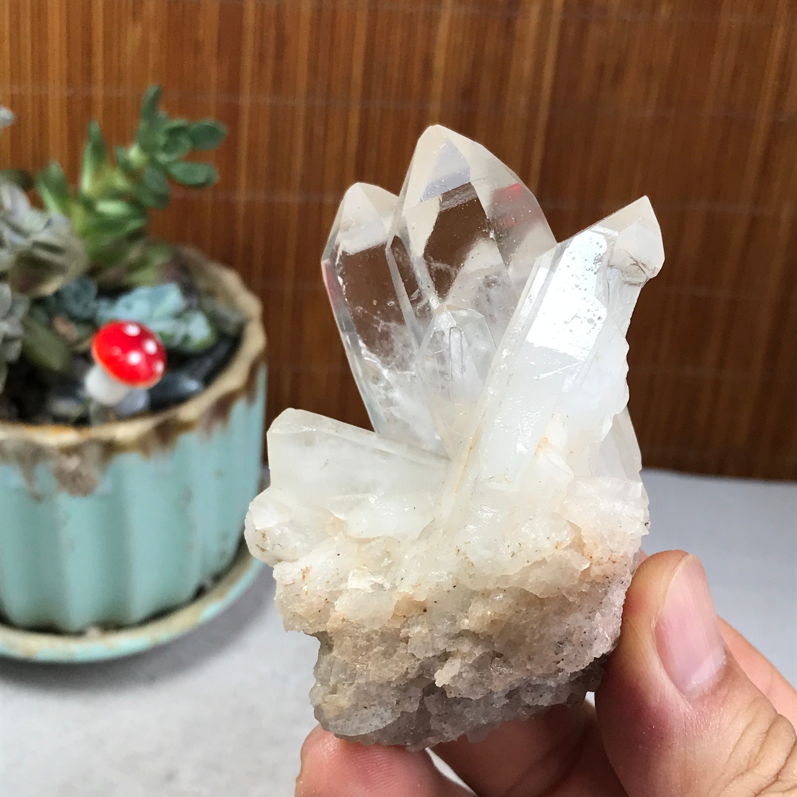 77-54-43mm Natural crystal clusters pretty Quartz Mineral Specimen 146g A6228